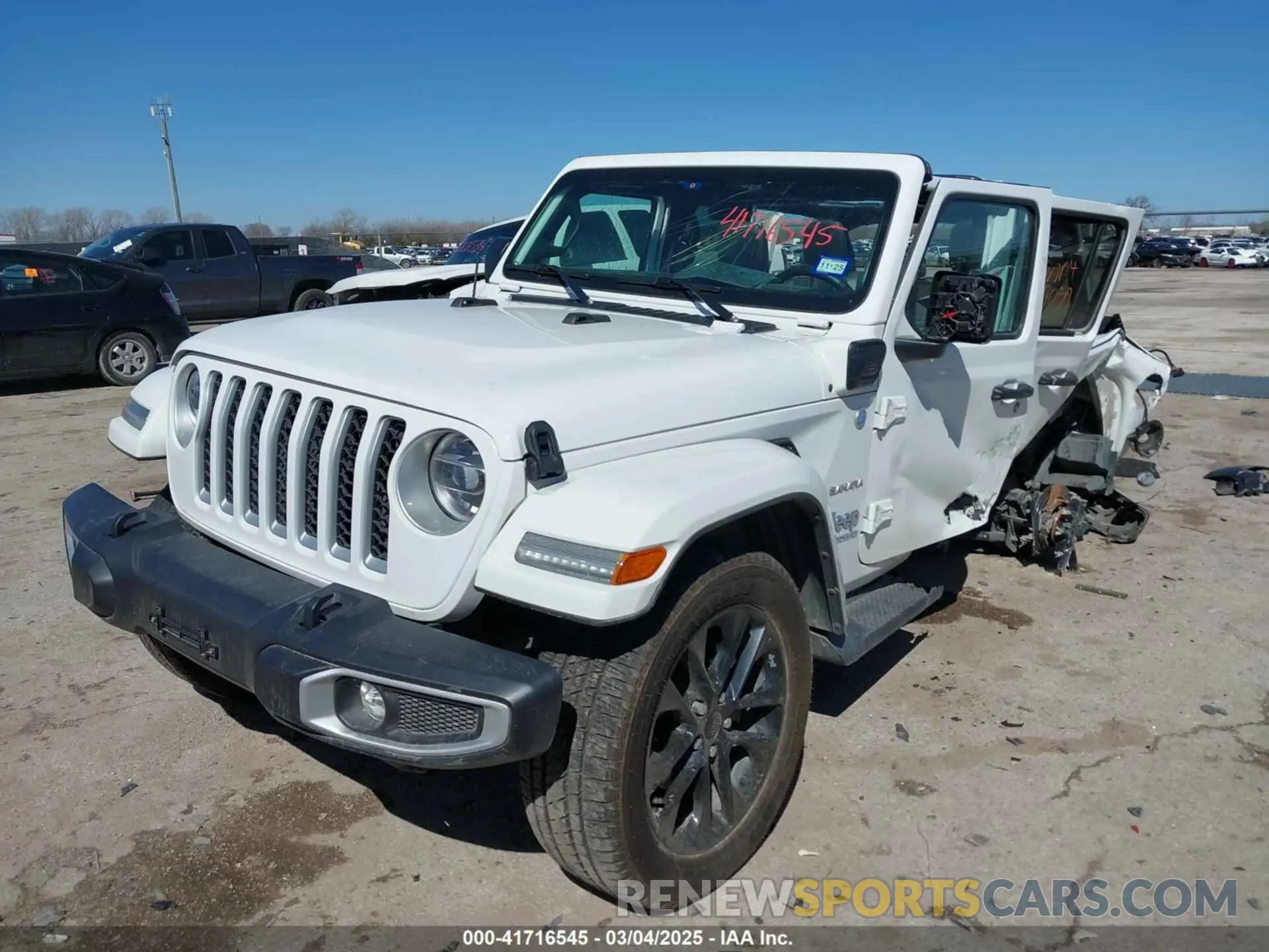 2 Photograph of a damaged car 1C4JJXP62MW724232 JEEP WRANGLER 4XE 2021