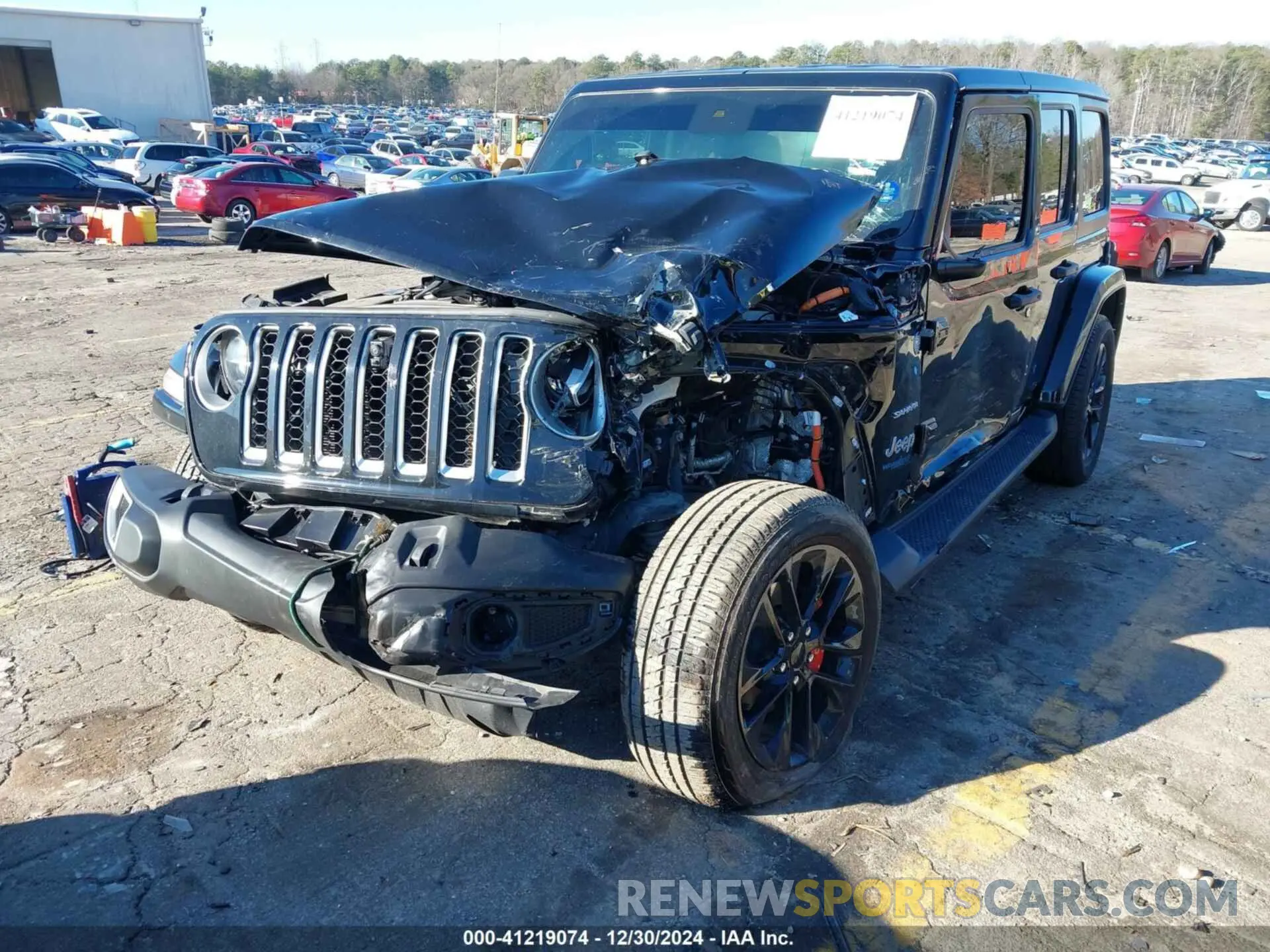 2 Photograph of a damaged car 1C4JJXP68MW730679 JEEP WRANGLER 4XE 2021
