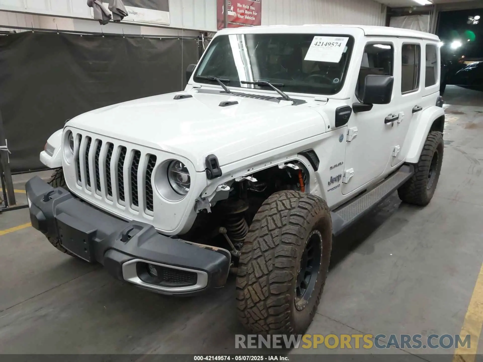 2 Photograph of a damaged car 1C4JJXP68MW857402 JEEP WRANGLER 4XE 2021