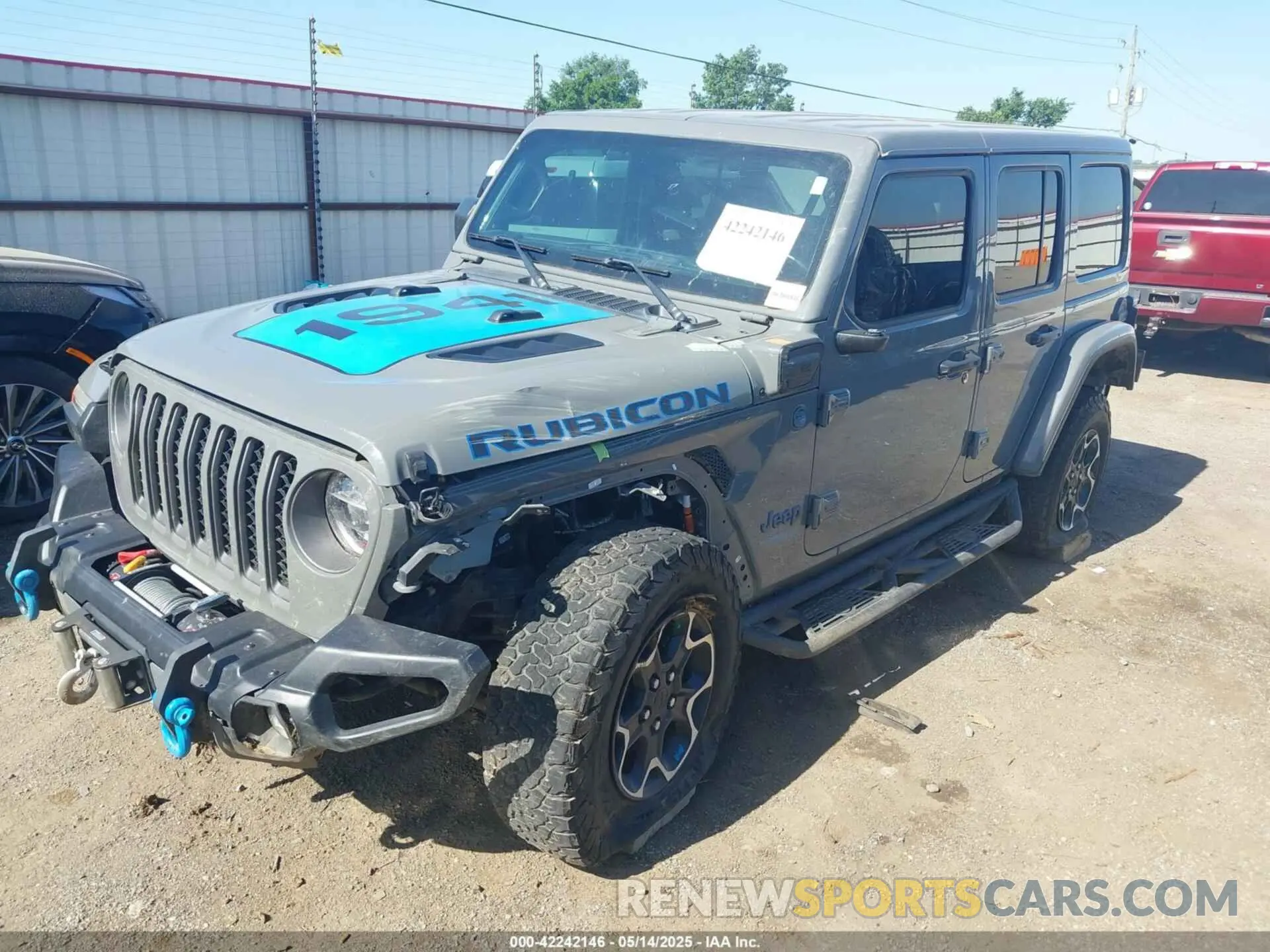 2 Photograph of a damaged car 1C4JJXR60MW766069 JEEP WRANGLER 4XE 2021