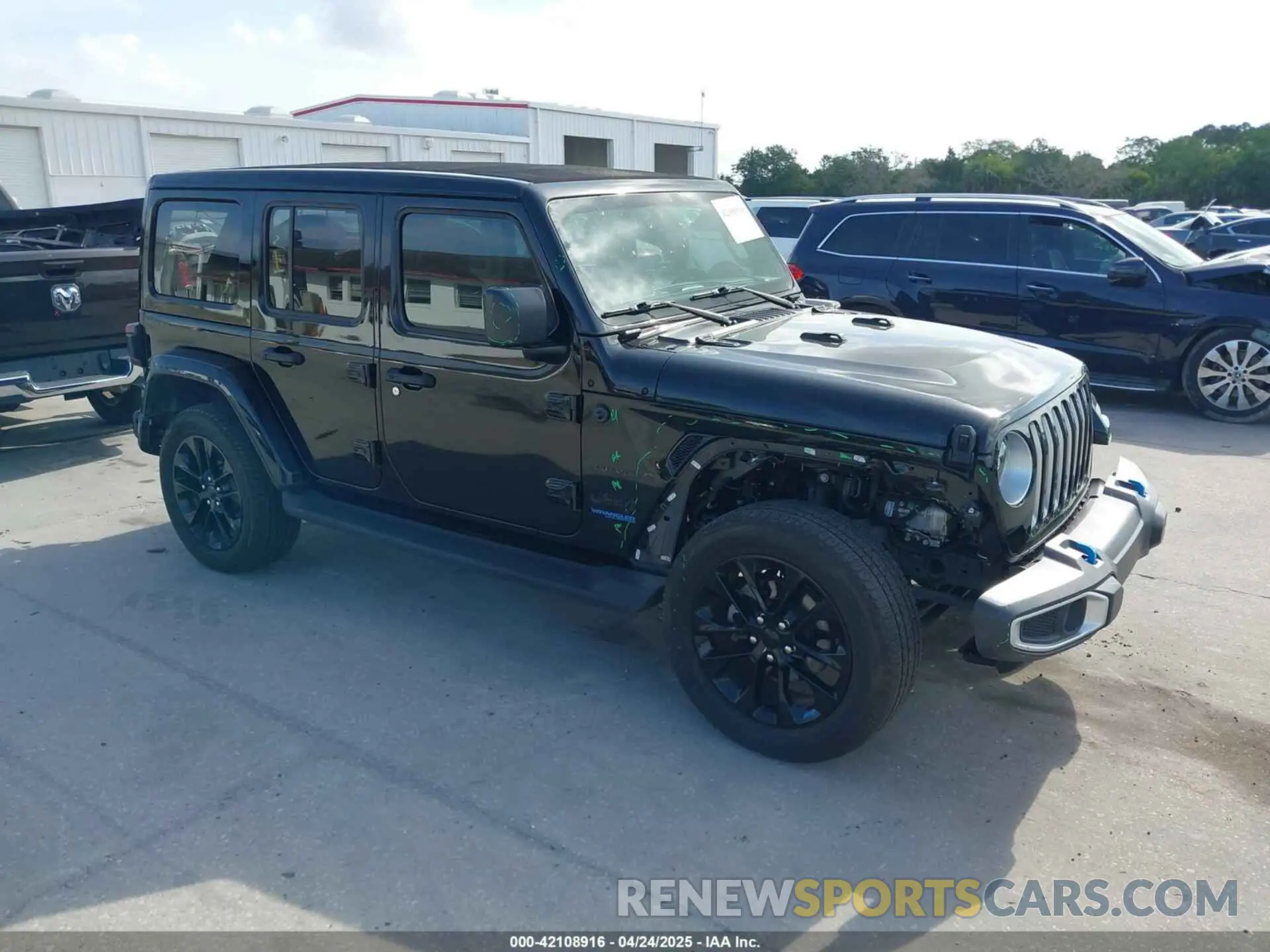 1 Photograph of a damaged car 1C4JJXP60NW153776 JEEP WRANGLER 4XE 2022
