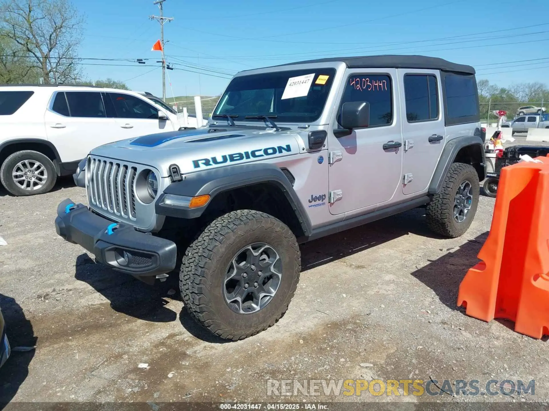 2 Photograph of a damaged car 1C4JJXR65NW198063 JEEP WRANGLER 4XE 2022