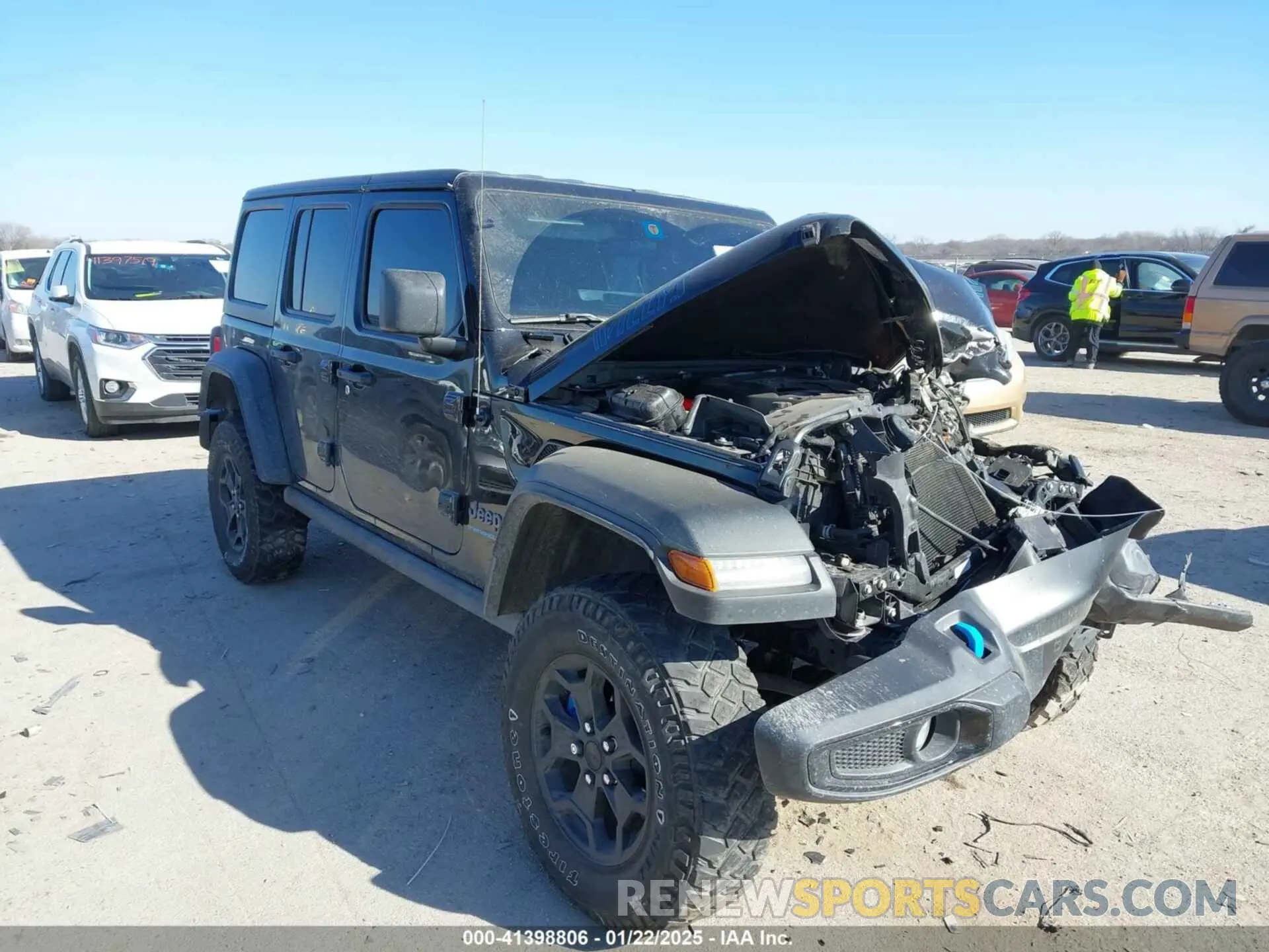 1 Photograph of a damaged car 1C4JJXN60PW605344 JEEP WRANGLER 4XE 2023