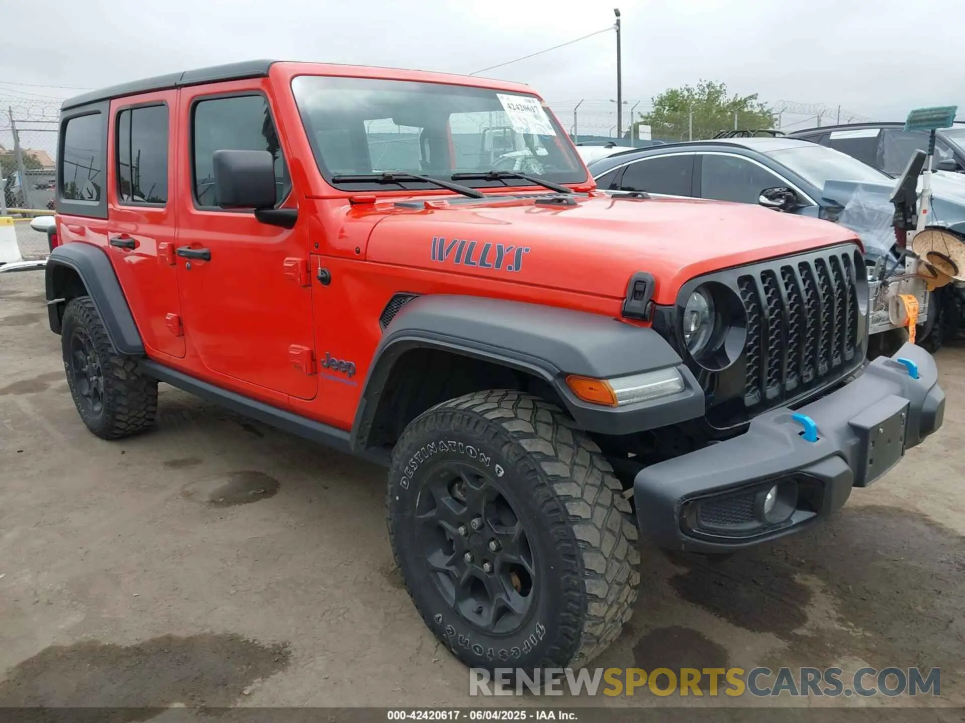 1 Photograph of a damaged car 1C4JJXN60PW685289 JEEP WRANGLER 4XE 2023