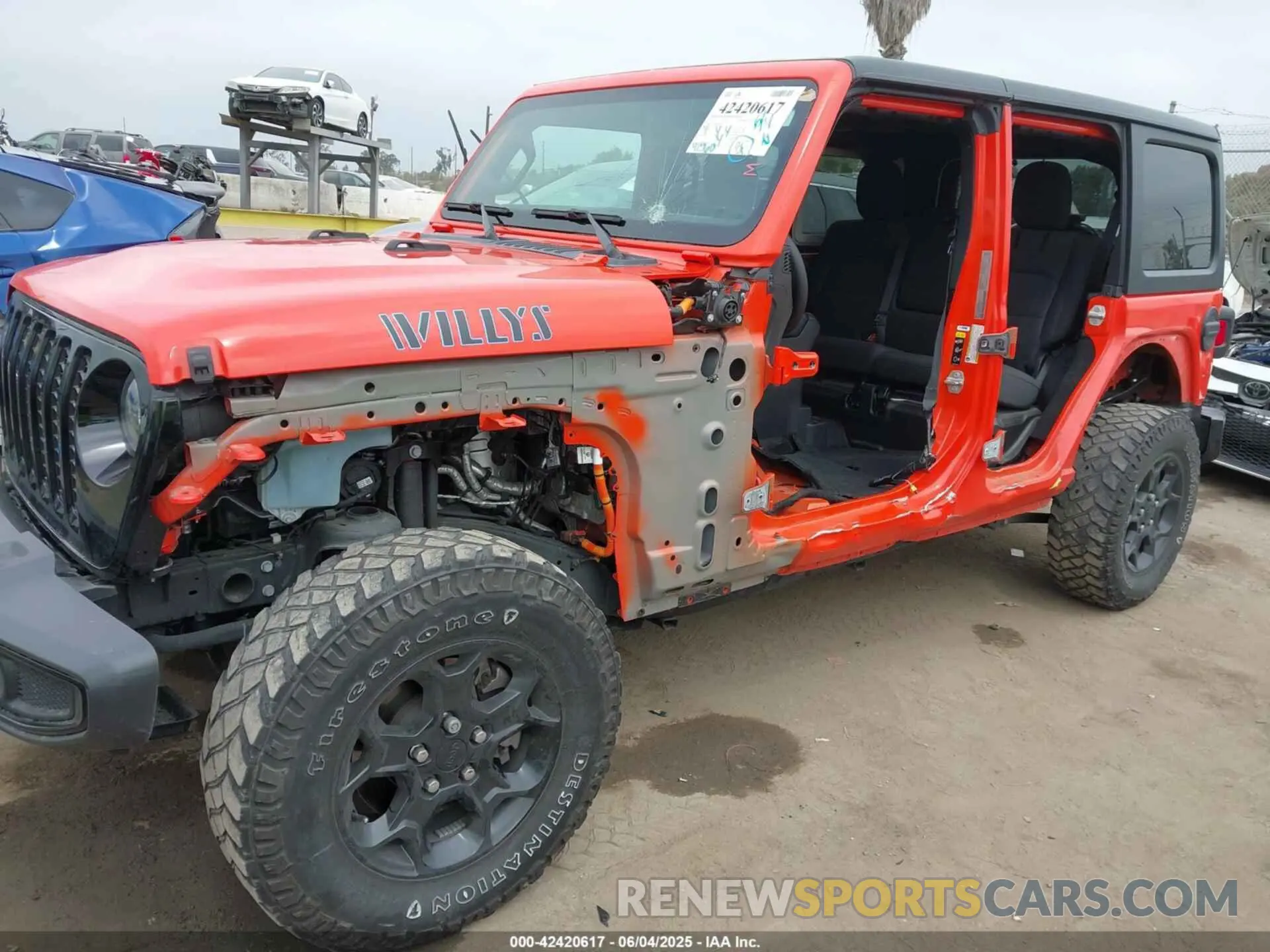 6 Photograph of a damaged car 1C4JJXN60PW685289 JEEP WRANGLER 4XE 2023