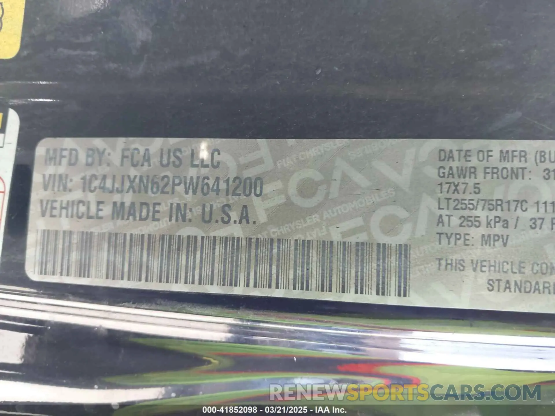 9 Photograph of a damaged car 1C4JJXN62PW641200 JEEP WRANGLER 4XE 2023