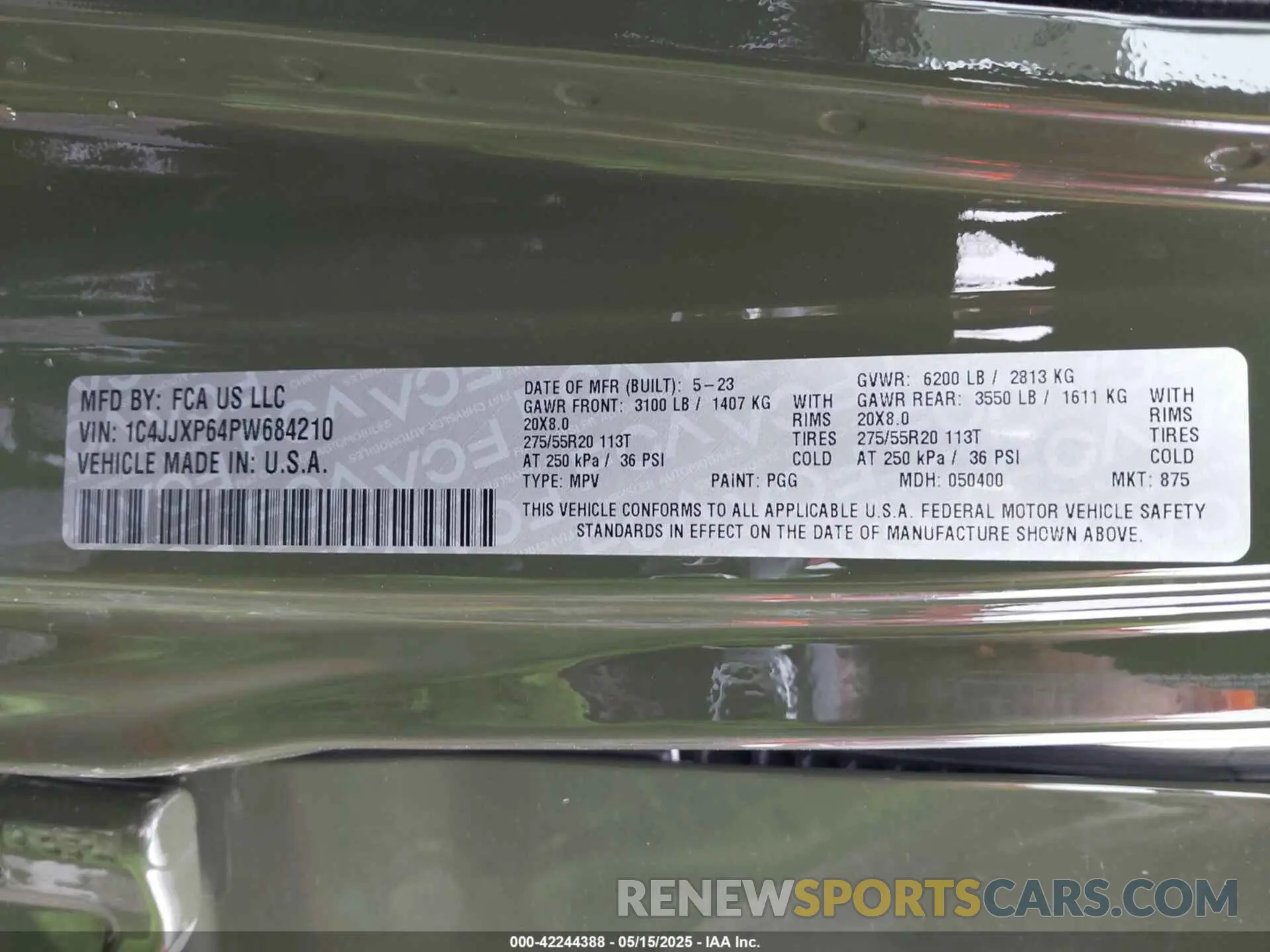 9 Photograph of a damaged car 1C4JJXP64PW684210 JEEP WRANGLER 4XE 2023