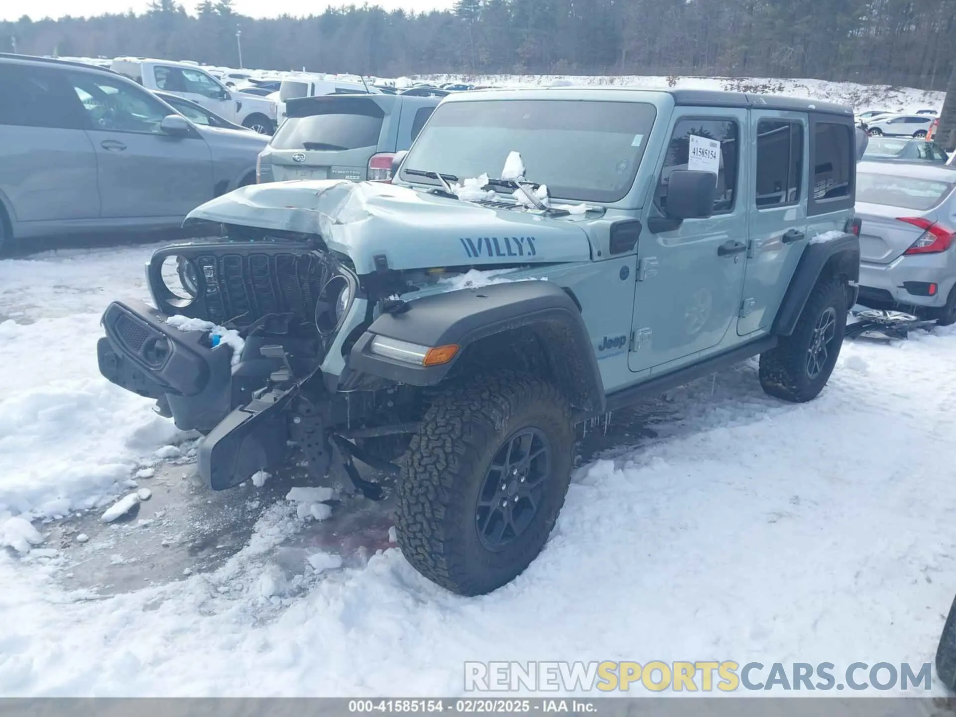 2 Photograph of a damaged car 1C4RJXN65RW165921 JEEP WRANGLER 4XE 2024