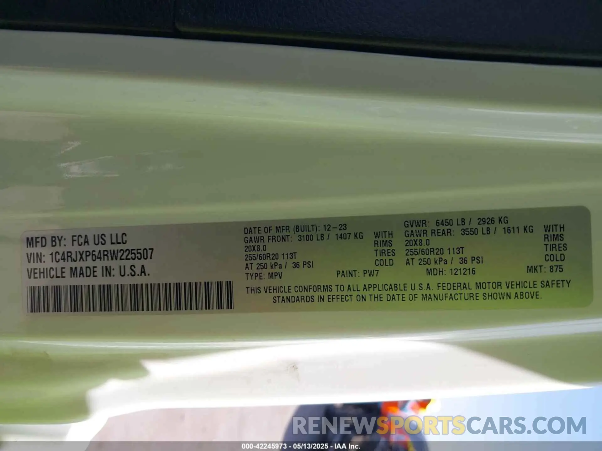 9 Photograph of a damaged car 1C4RJXP64RW225507 JEEP WRANGLER 4XE 2024