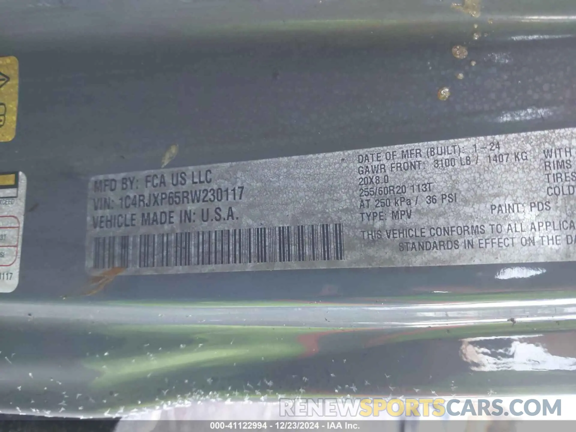 9 Photograph of a damaged car 1C4RJXP65RW230117 JEEP WRANGLER 4XE 2024