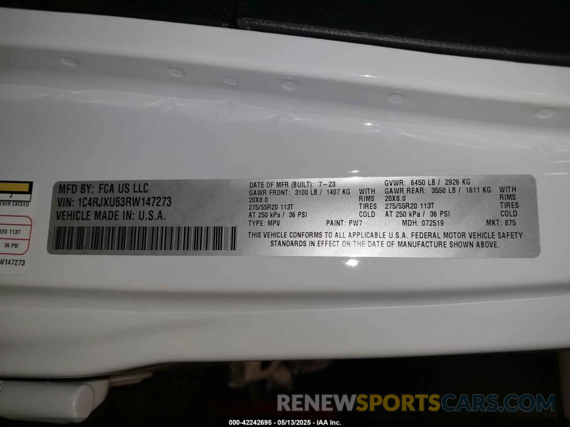 9 Photograph of a damaged car 1C4RJXU63RW147273 JEEP WRANGLER 4XE 2024