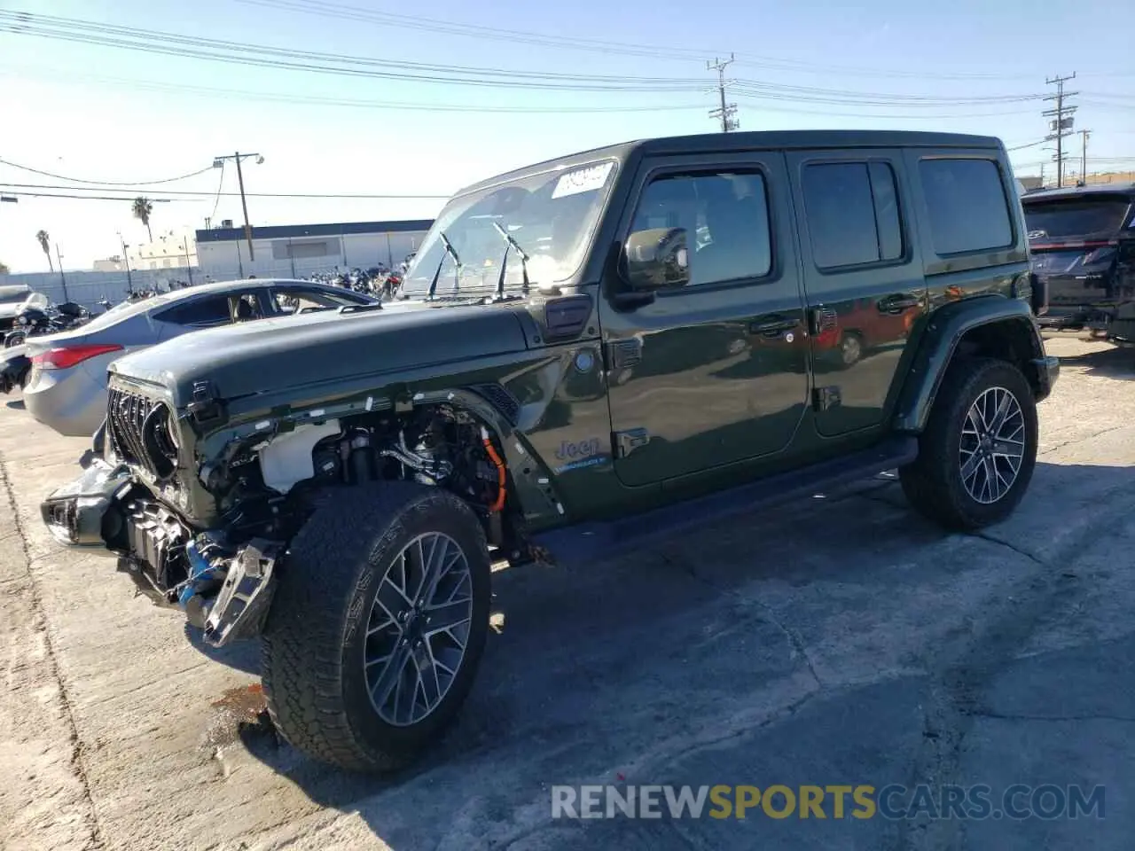 1 Photograph of a damaged car 1C4RJXU61RW115874 JEEP WRANGLER H 2024
