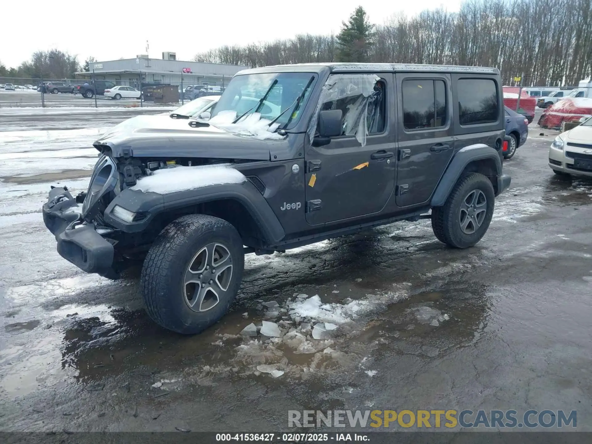 2 Photograph of a damaged car 1C4HJXDG3KW569392 JEEP WRANGLER UNLIMITED 2019