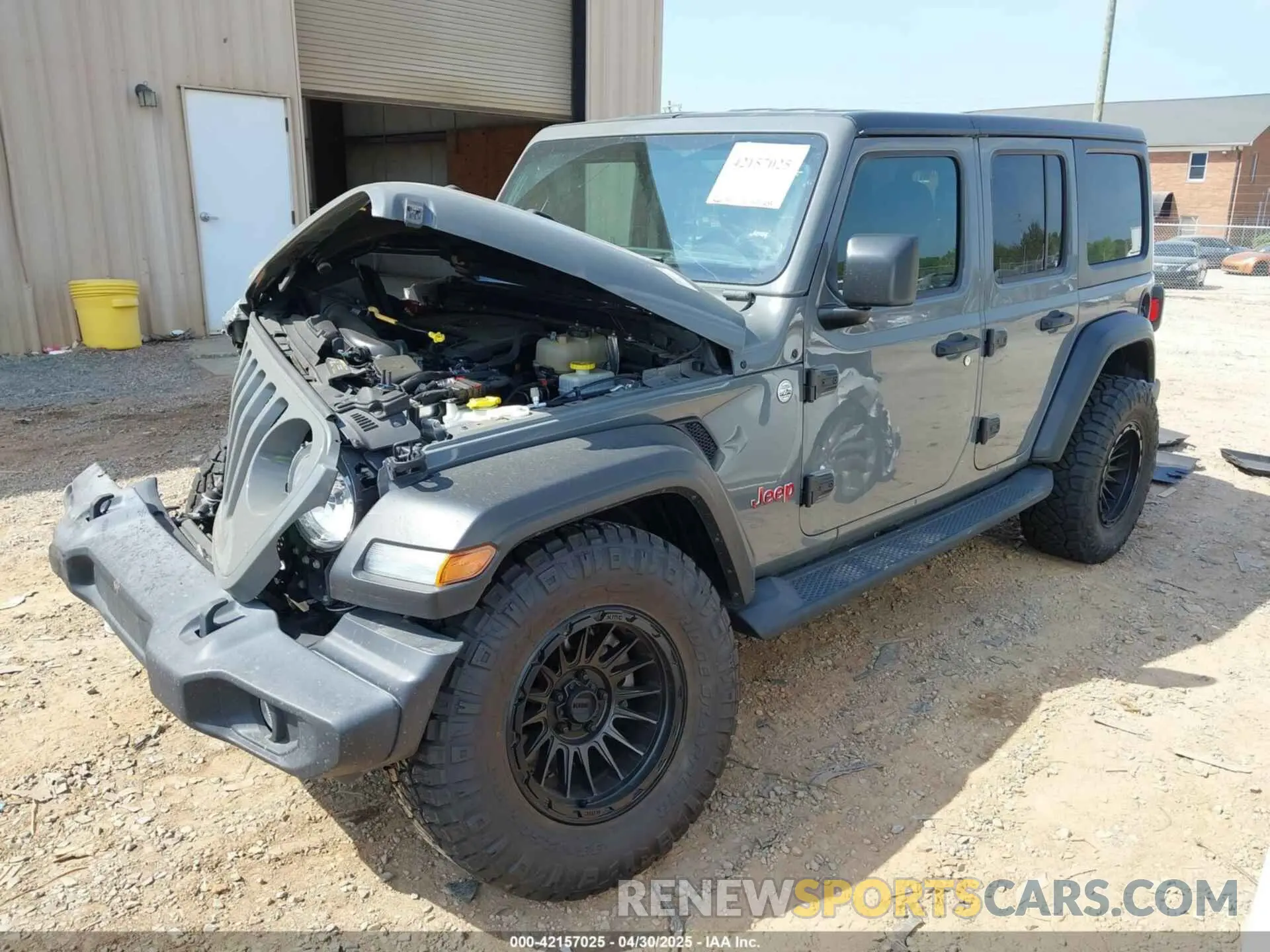 2 Photograph of a damaged car 1C4HJXDG3KW662946 JEEP WRANGLER UNLIMITED 2019