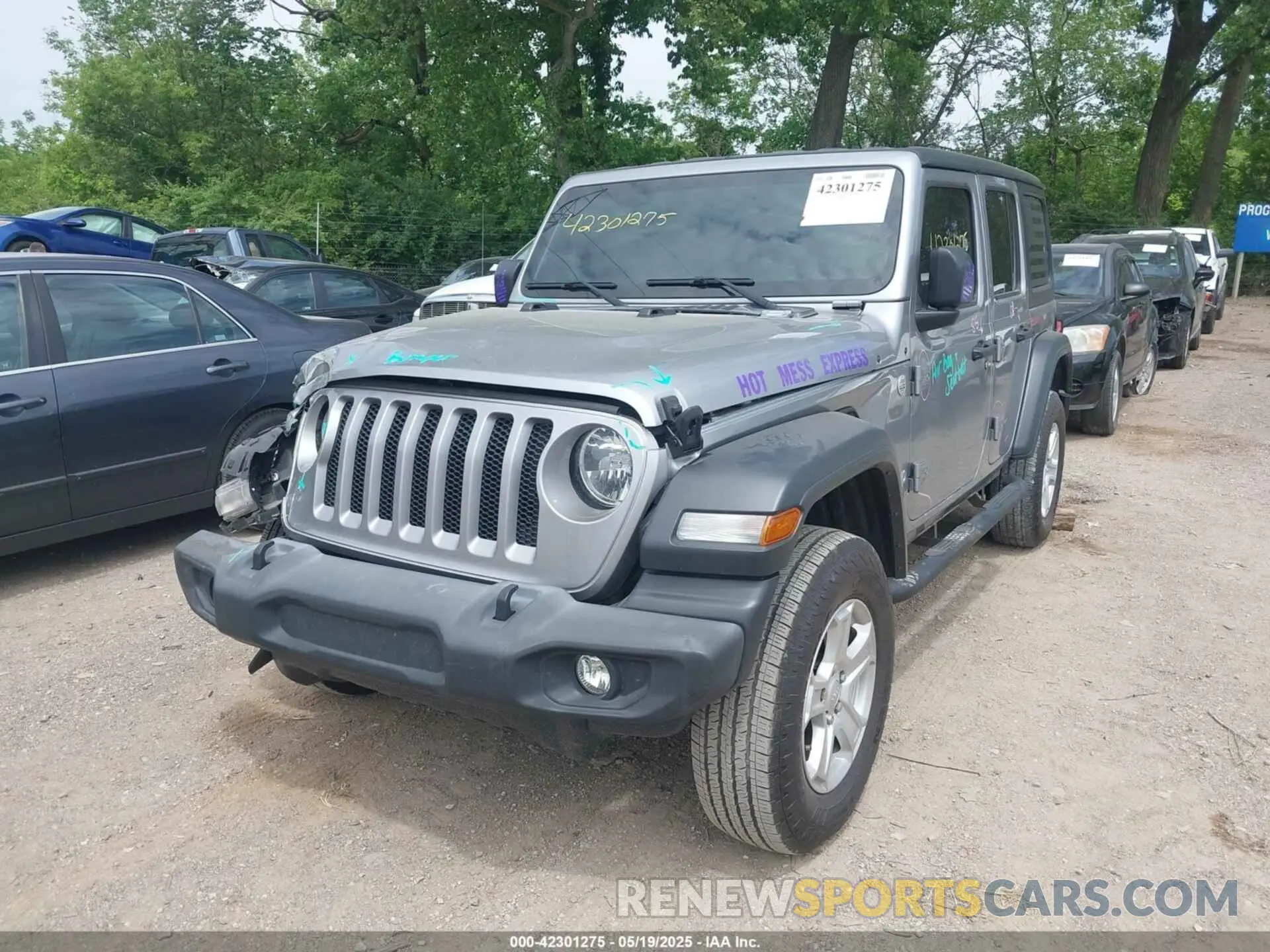 2 Photograph of a damaged car 1C4HJXDG4KW509864 JEEP WRANGLER UNLIMITED 2019