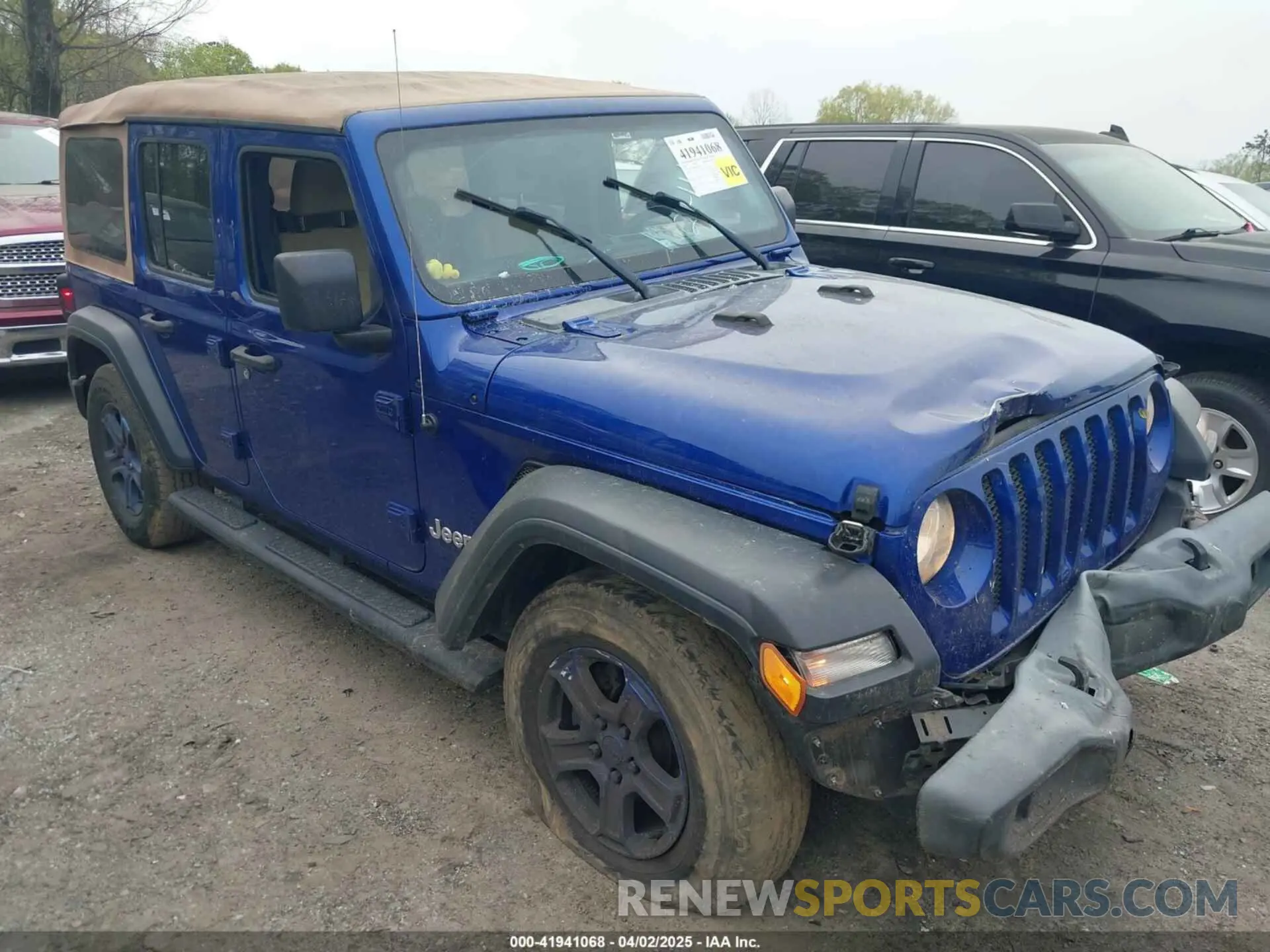 1 Photograph of a damaged car 1C4HJXDG4KW627445 JEEP WRANGLER UNLIMITED 2019