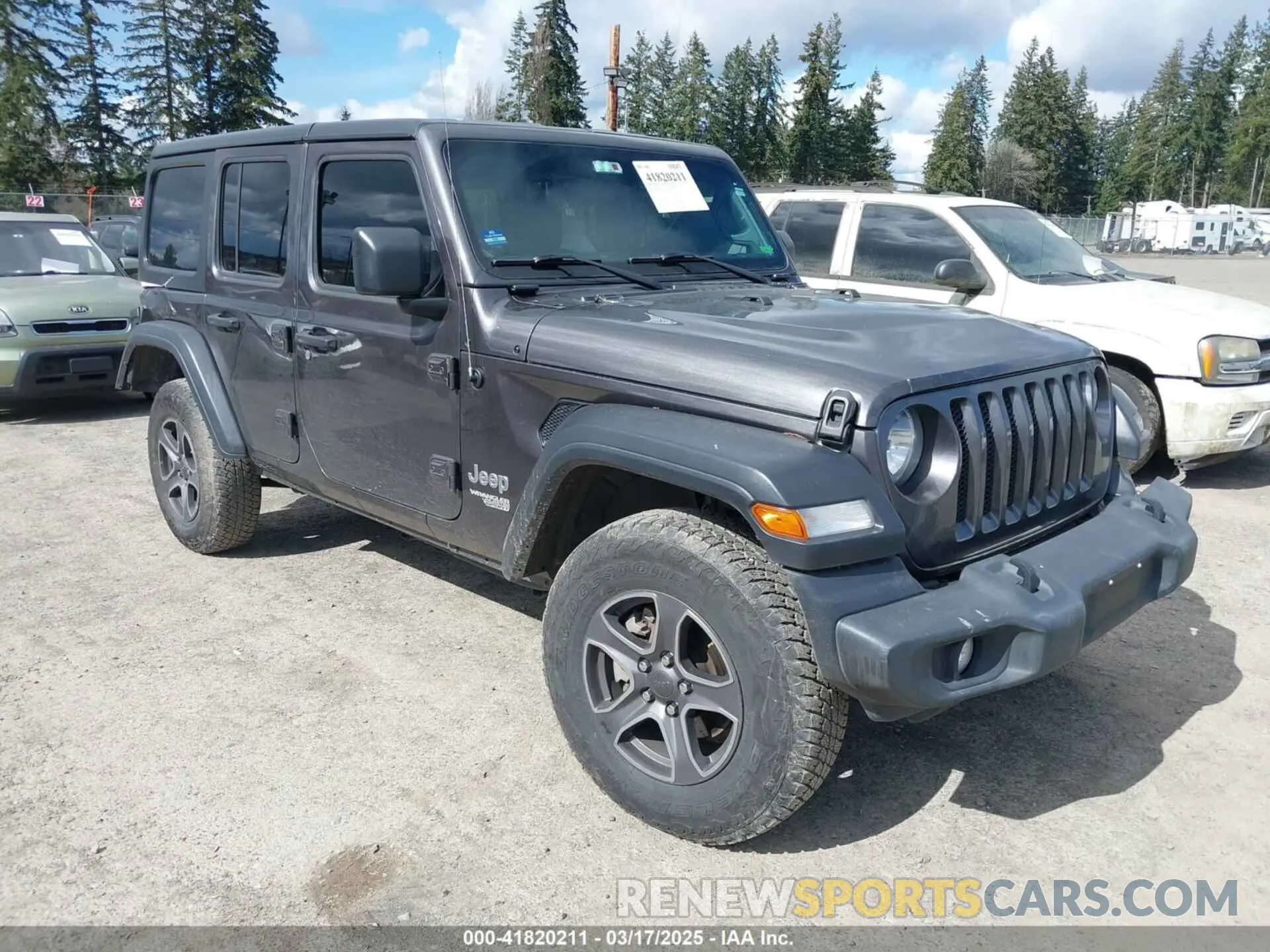 1 Photograph of a damaged car 1C4HJXDG6KW538685 JEEP WRANGLER UNLIMITED 2019