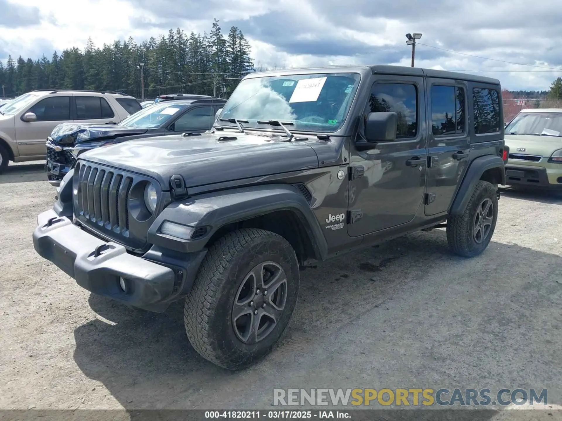 2 Photograph of a damaged car 1C4HJXDG6KW538685 JEEP WRANGLER UNLIMITED 2019