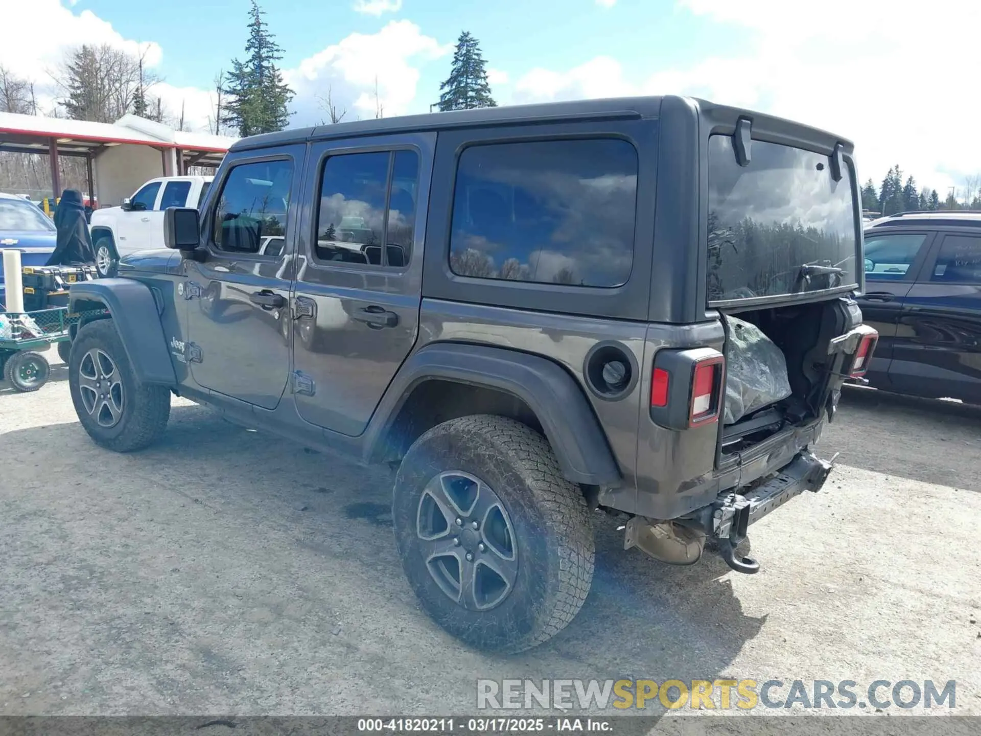 3 Photograph of a damaged car 1C4HJXDG6KW538685 JEEP WRANGLER UNLIMITED 2019