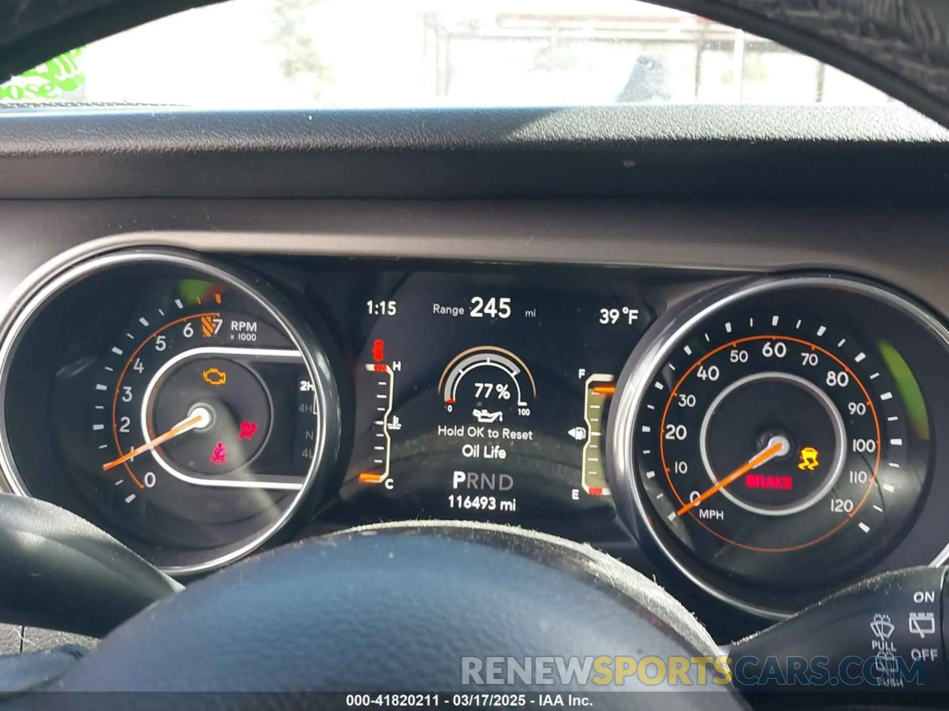7 Photograph of a damaged car 1C4HJXDG6KW538685 JEEP WRANGLER UNLIMITED 2019