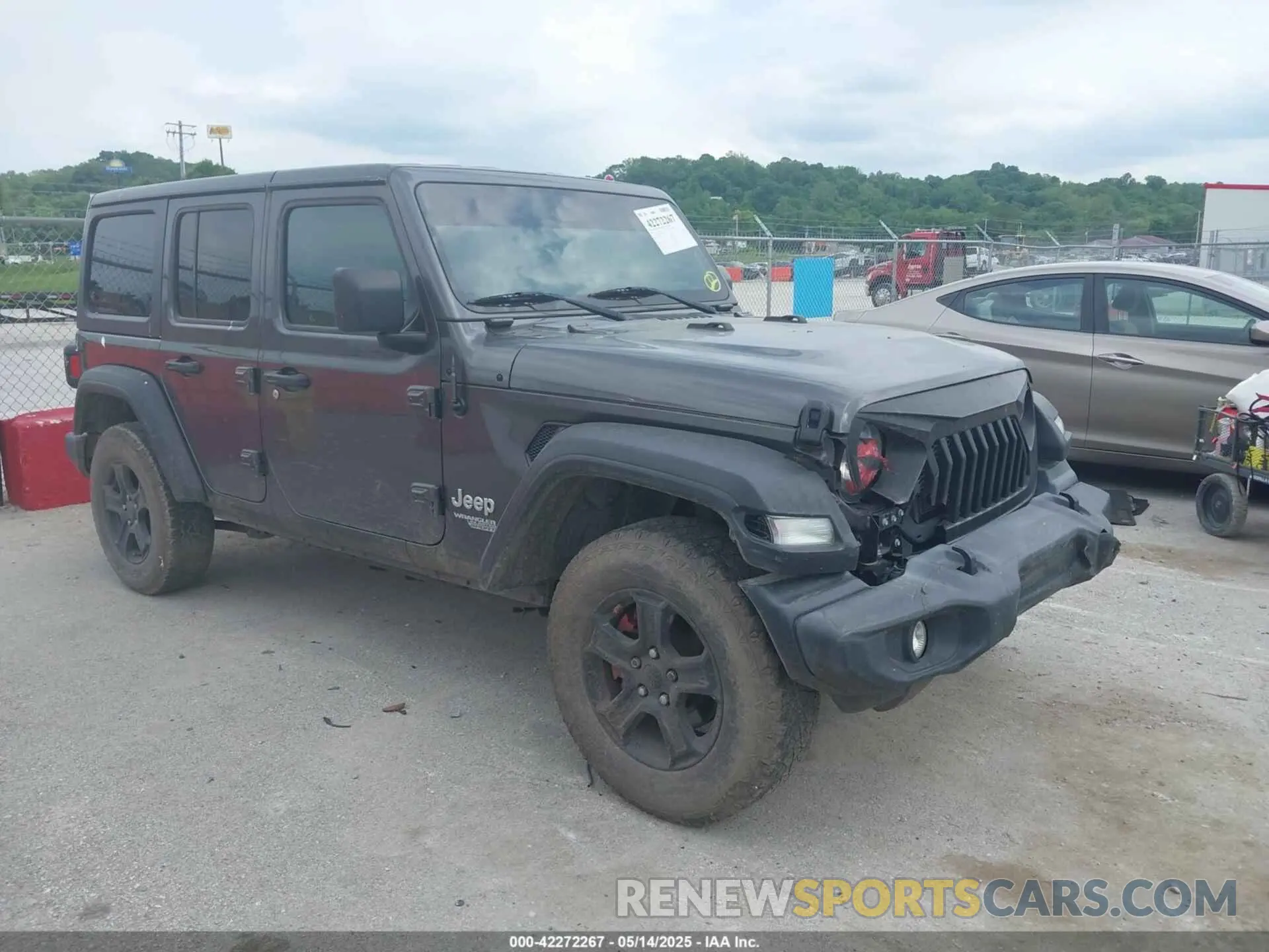 1 Photograph of a damaged car 1C4HJXDN3KW634644 JEEP WRANGLER UNLIMITED 2019