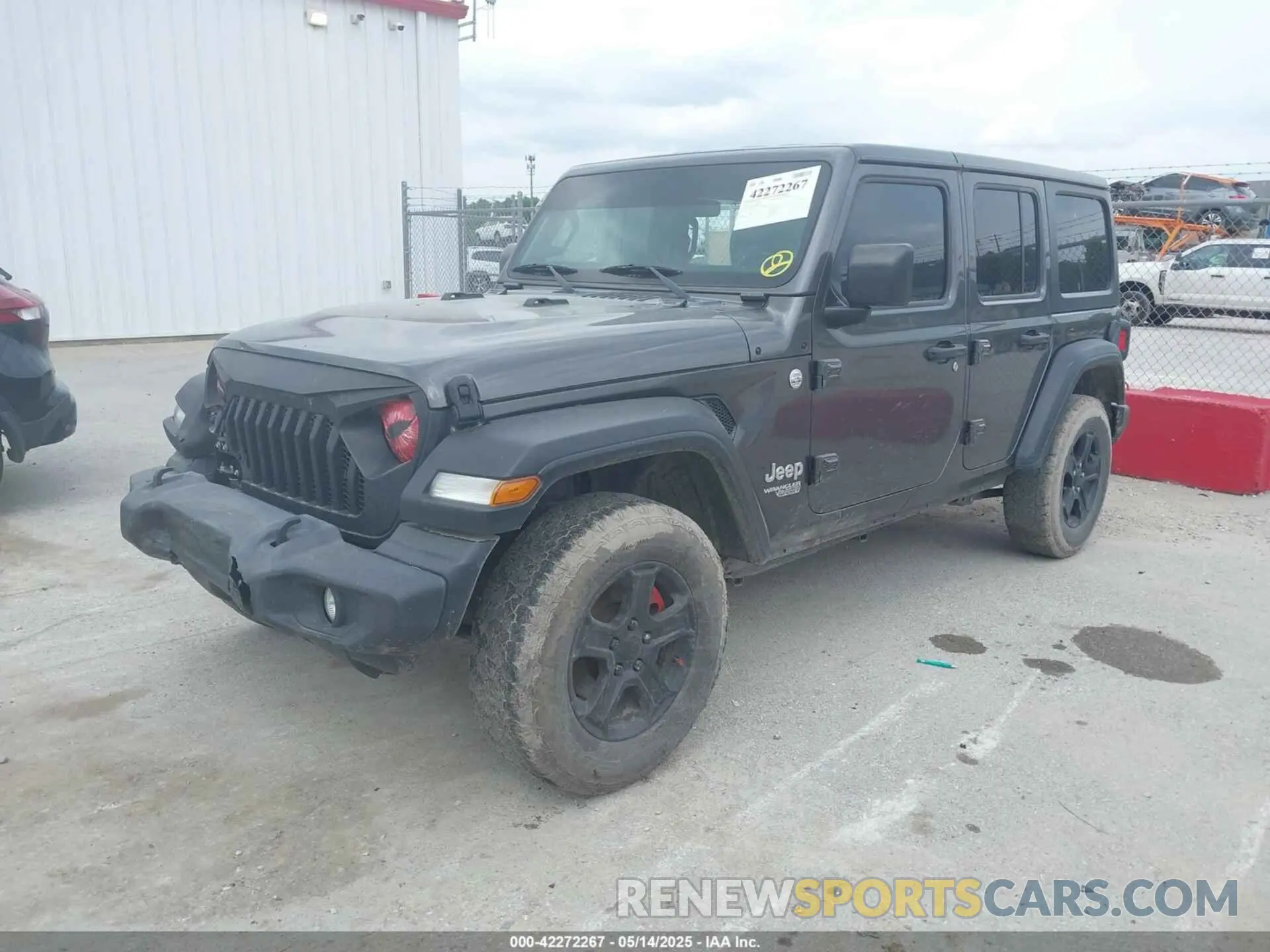 2 Photograph of a damaged car 1C4HJXDN3KW634644 JEEP WRANGLER UNLIMITED 2019