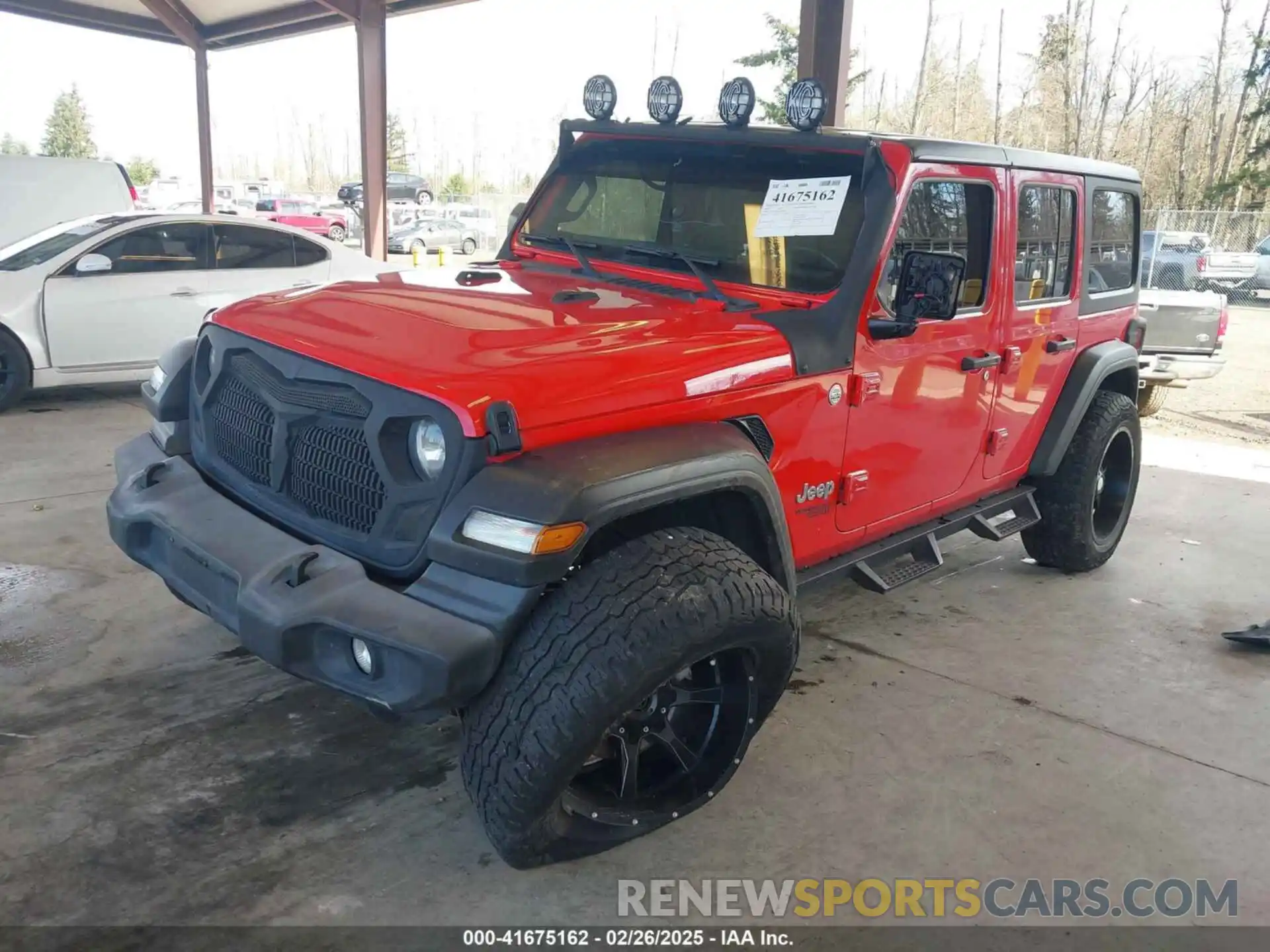 2 Photograph of a damaged car 1C4HJXDN4KW637889 JEEP WRANGLER UNLIMITED 2019