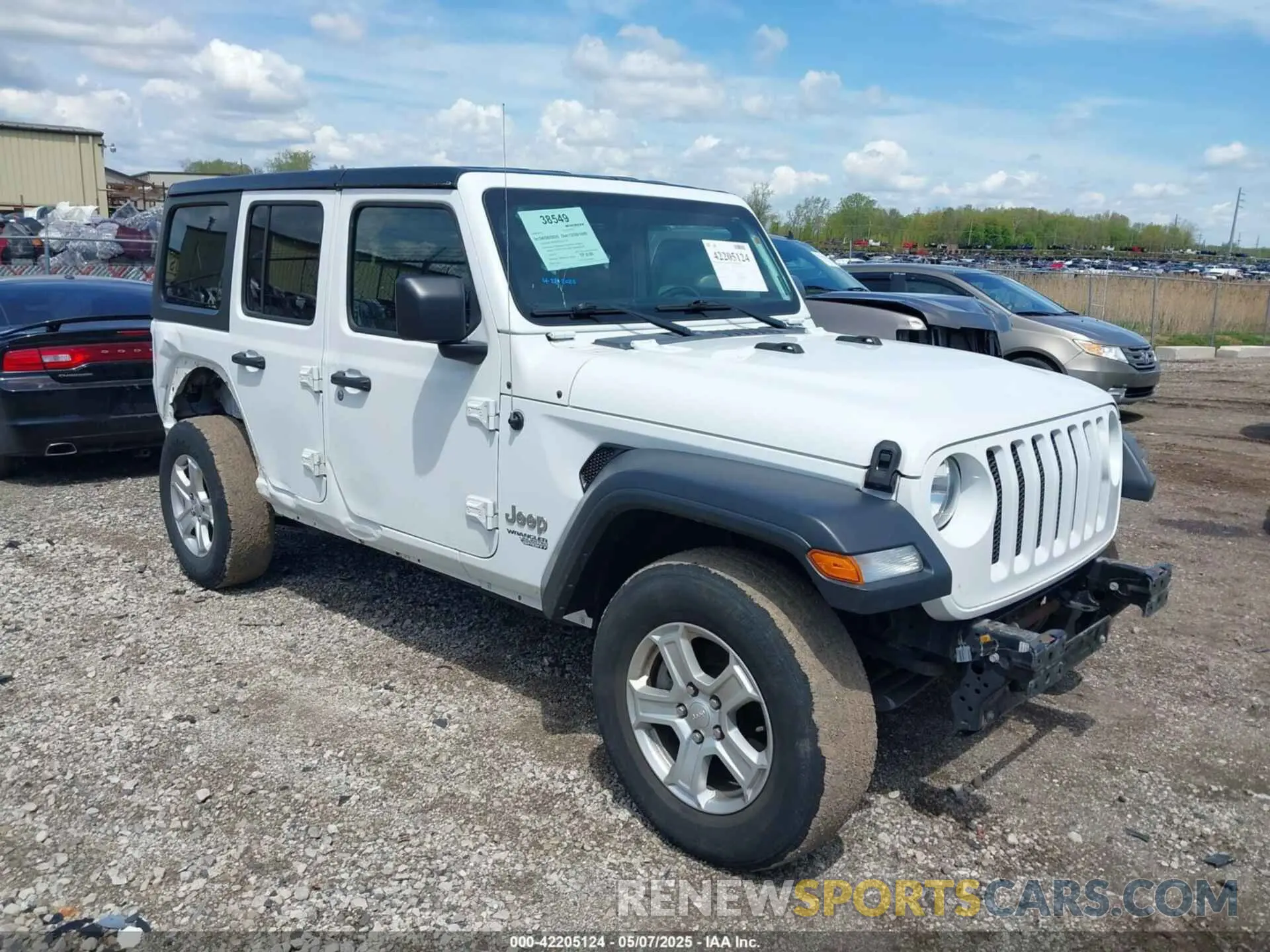 1 Photograph of a damaged car 1C4HJXDN5KW618297 JEEP WRANGLER UNLIMITED 2019