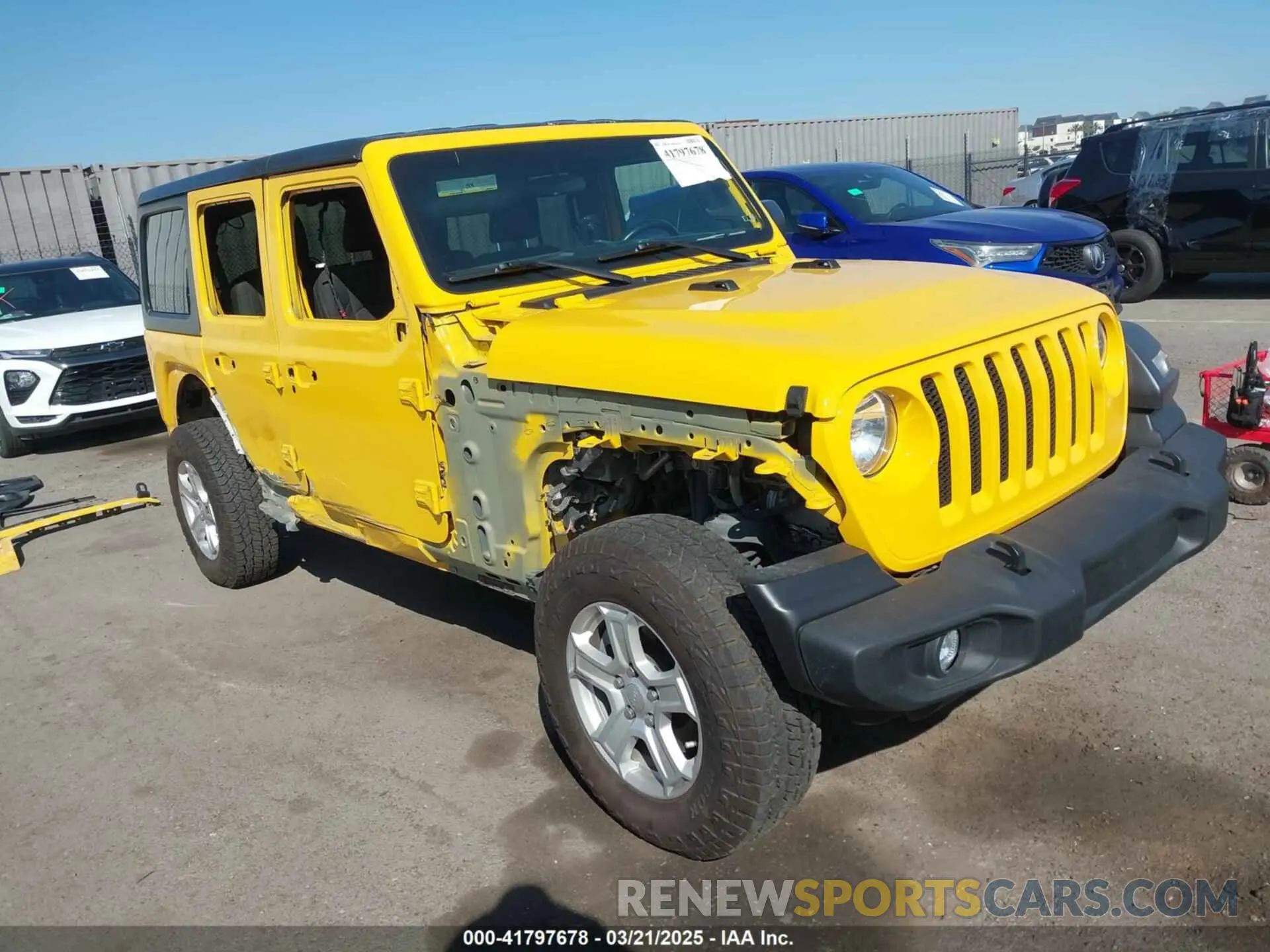 1 Photograph of a damaged car 1C4HJXDN6KW593281 JEEP WRANGLER UNLIMITED 2019