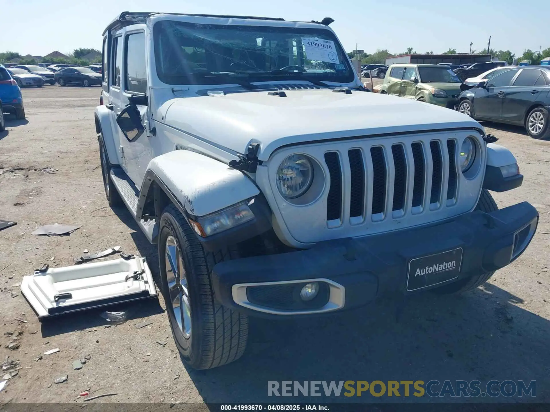 1 Photograph of a damaged car 1C4HJXEG0KW577917 JEEP WRANGLER UNLIMITED 2019