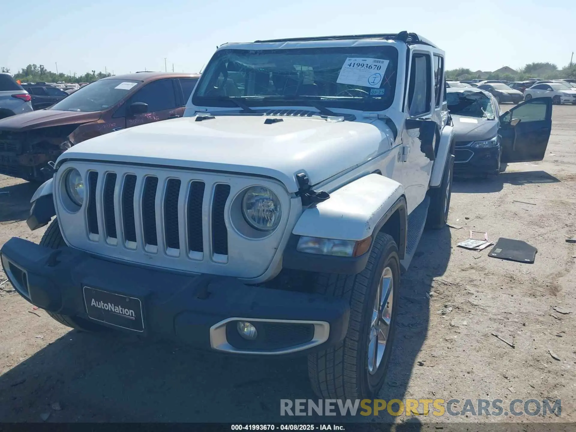 2 Photograph of a damaged car 1C4HJXEG0KW577917 JEEP WRANGLER UNLIMITED 2019