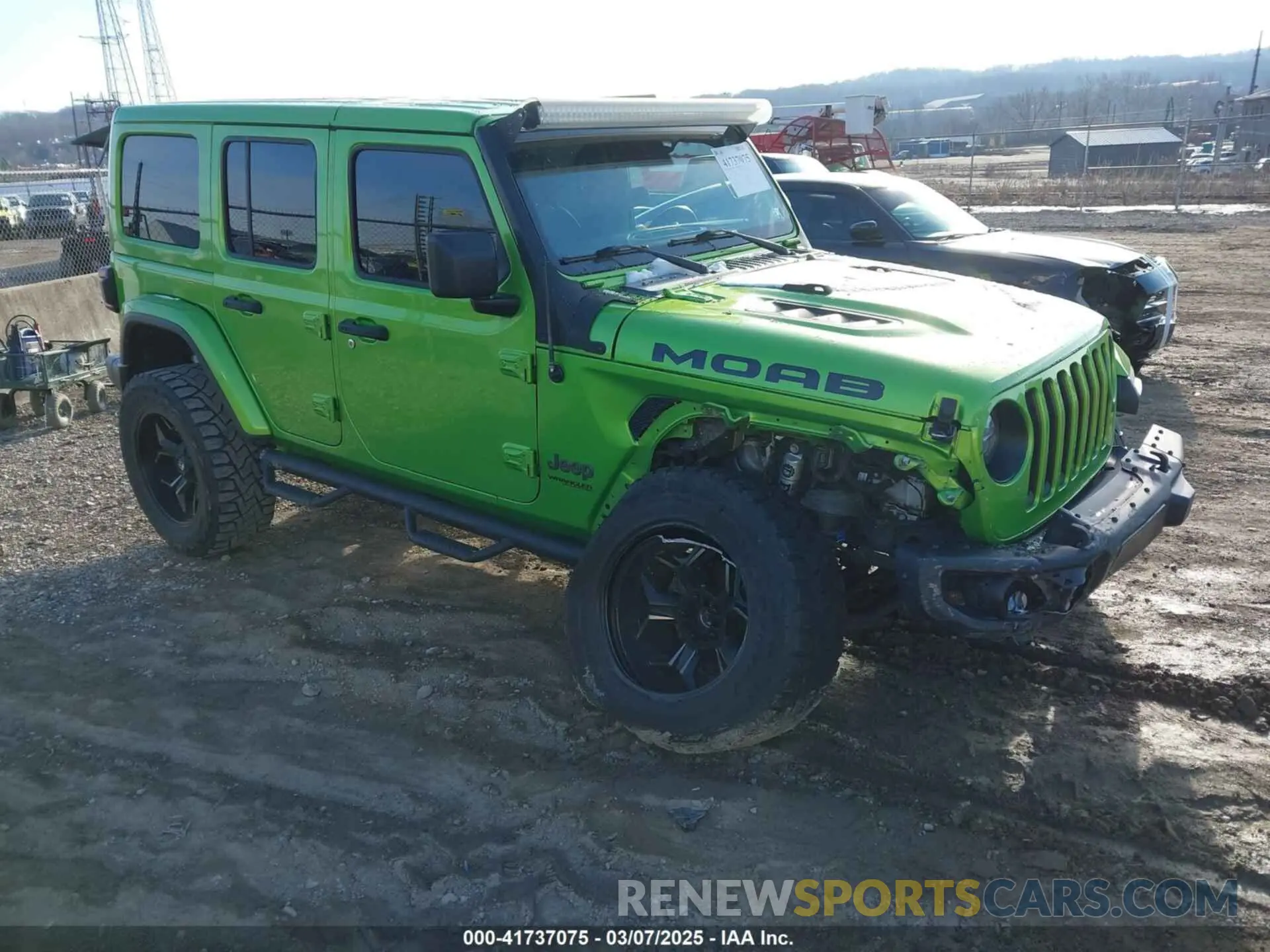 1 Photograph of a damaged car 1C4HJXEG2KW575571 JEEP WRANGLER UNLIMITED 2019