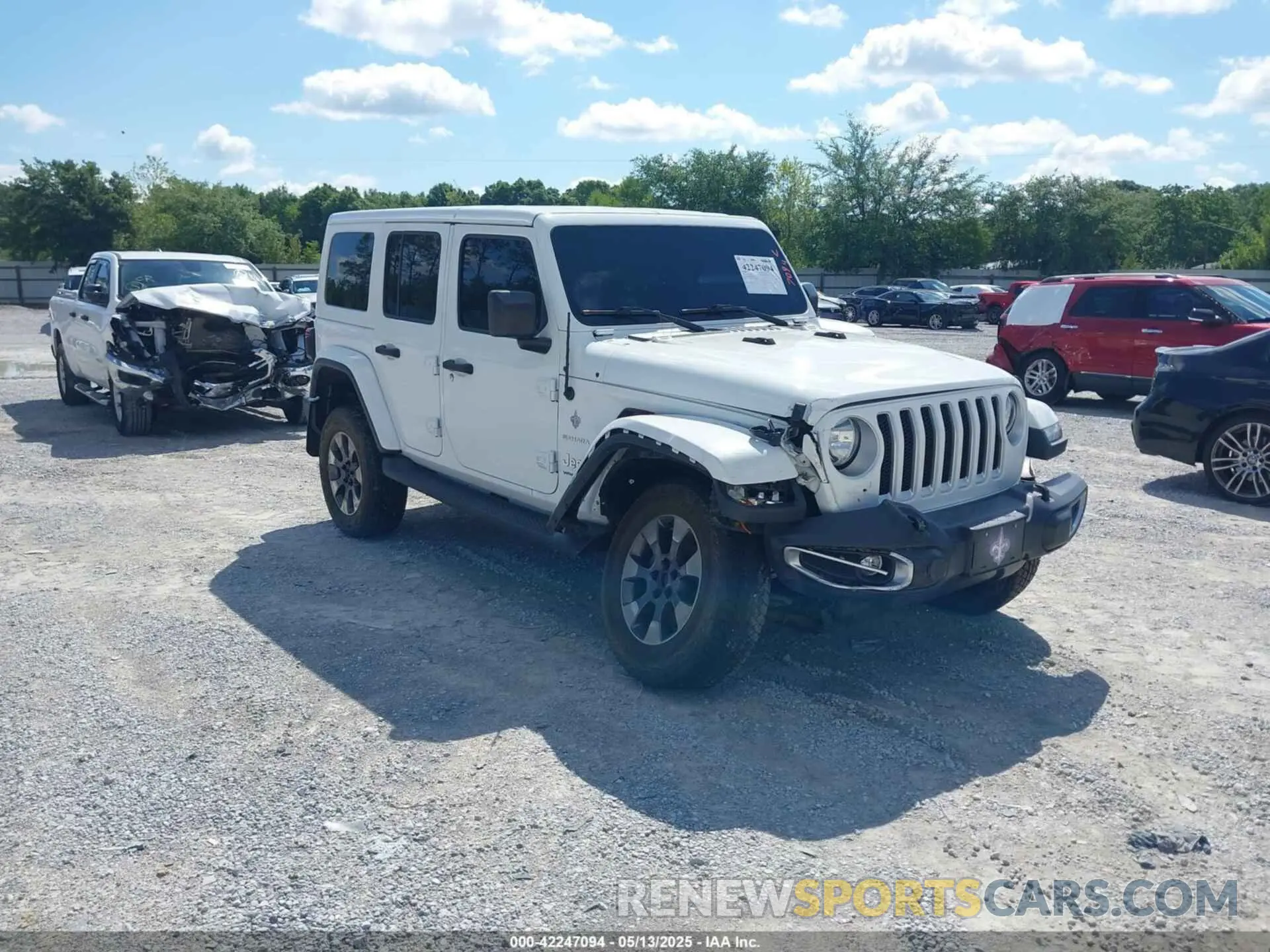 1 Photograph of a damaged car 1C4HJXEG4KW514206 JEEP WRANGLER UNLIMITED 2019