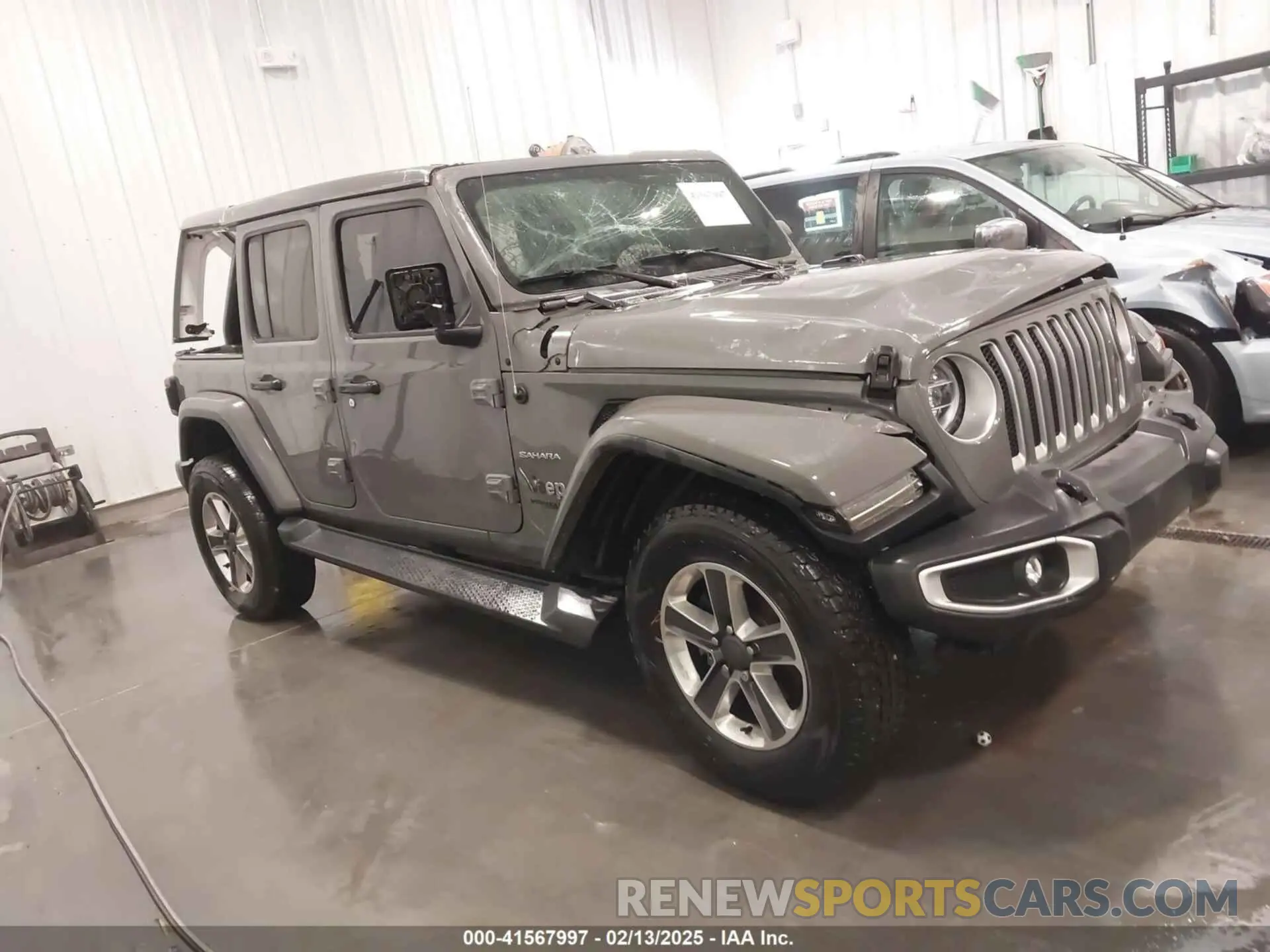 1 Photograph of a damaged car 1C4HJXEG4KW527280 JEEP WRANGLER UNLIMITED 2019