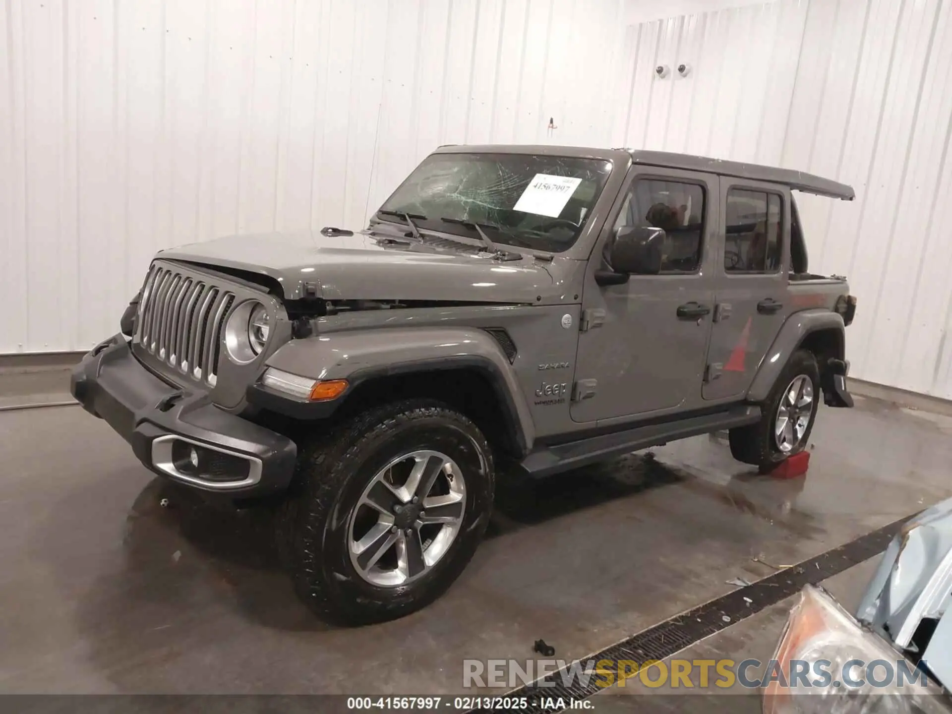 2 Photograph of a damaged car 1C4HJXEG4KW527280 JEEP WRANGLER UNLIMITED 2019