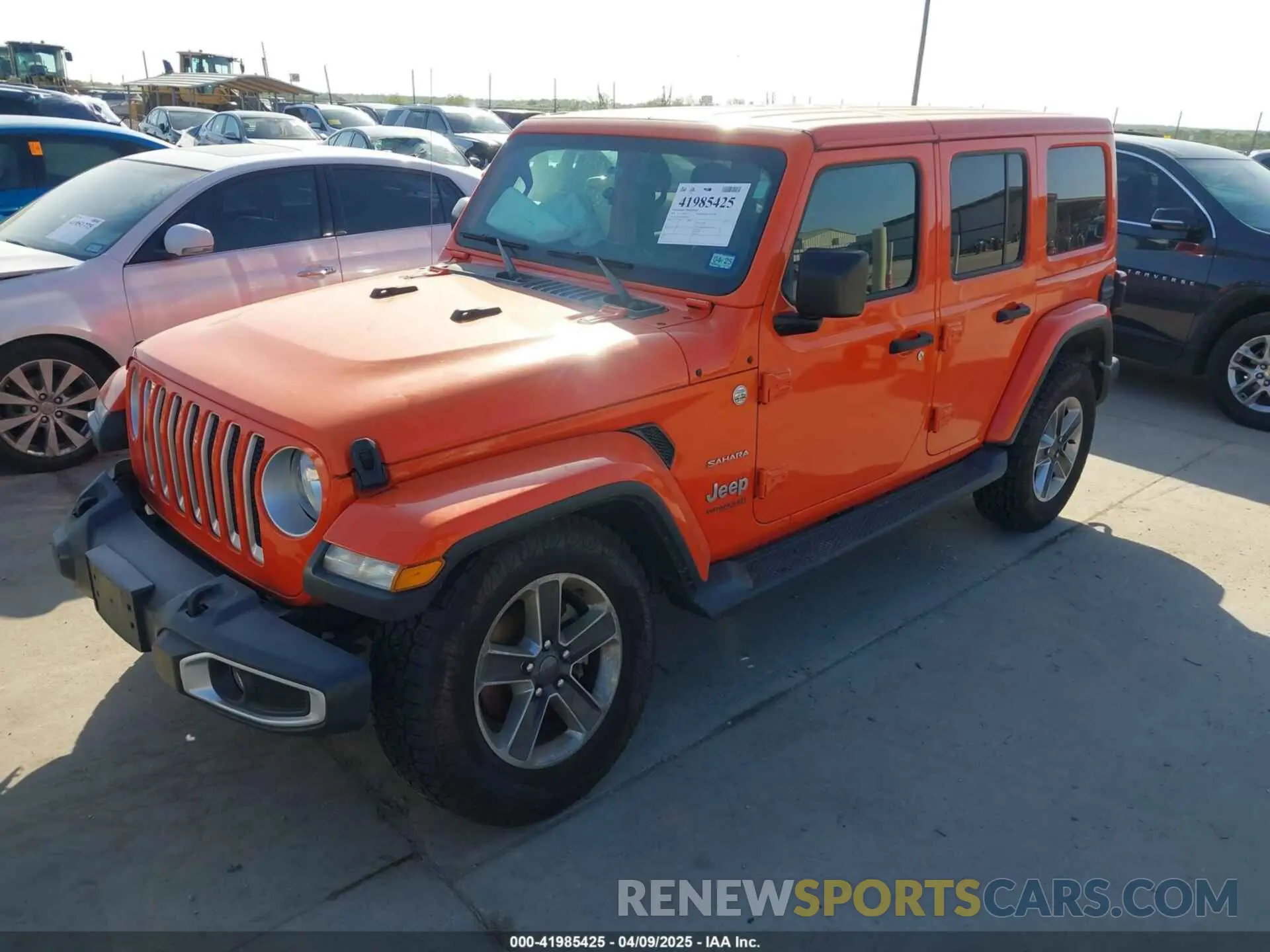2 Photograph of a damaged car 1C4HJXEG6KW669436 JEEP WRANGLER UNLIMITED 2019
