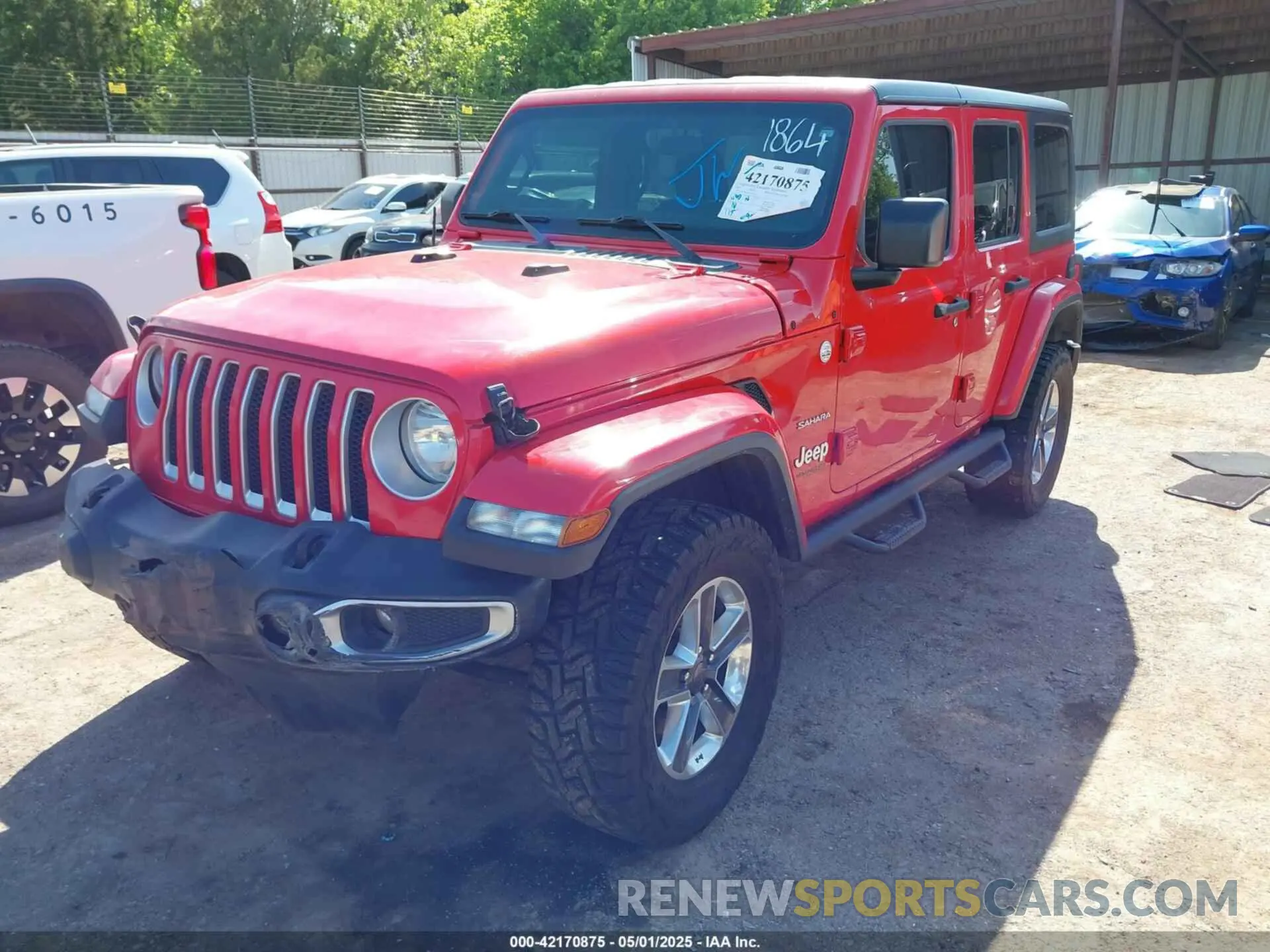2 Photograph of a damaged car 1C4HJXEG7KW551864 JEEP WRANGLER UNLIMITED 2019