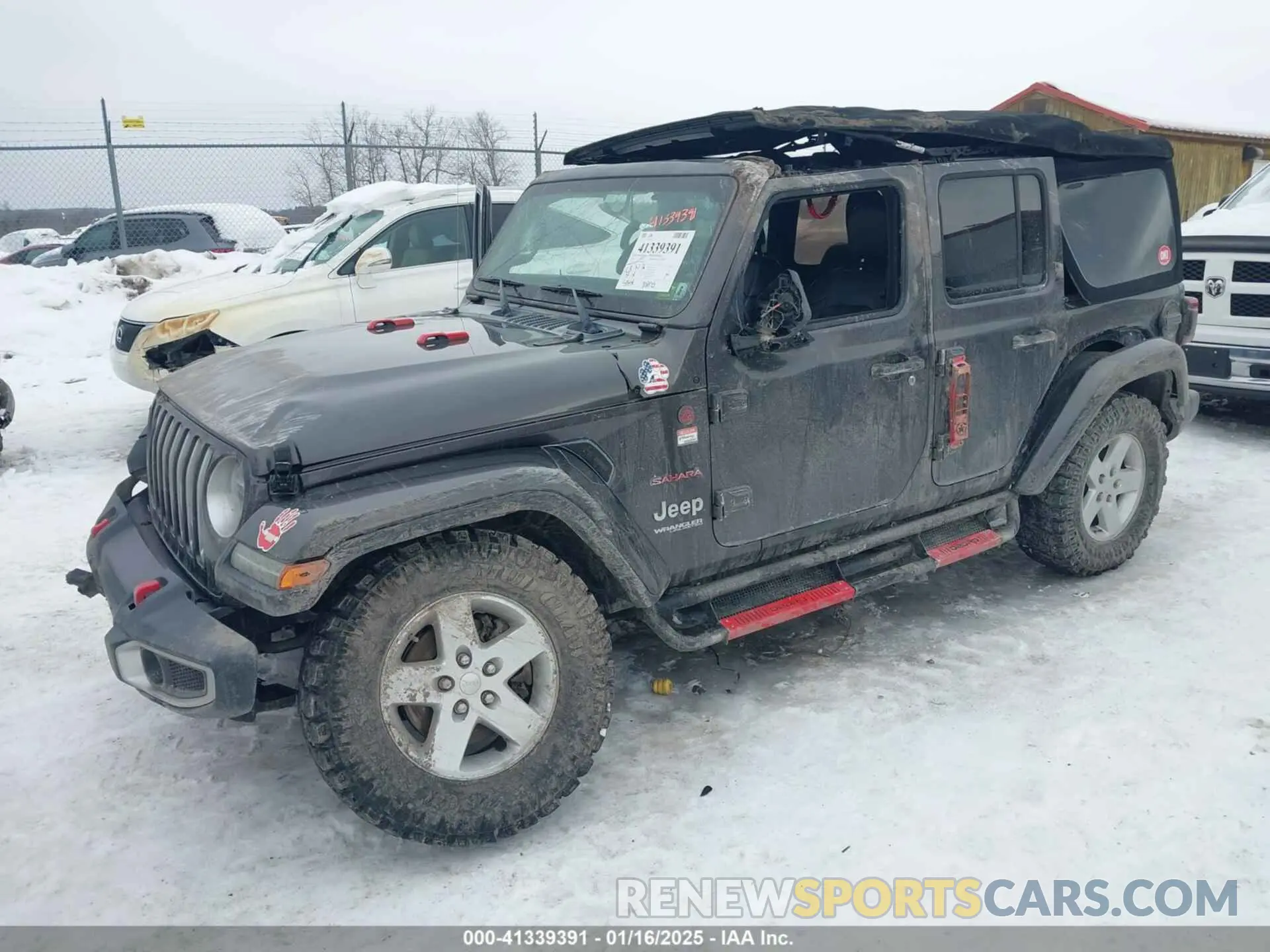 2 Photograph of a damaged car 1C4HJXEG7KW640608 JEEP WRANGLER UNLIMITED 2019