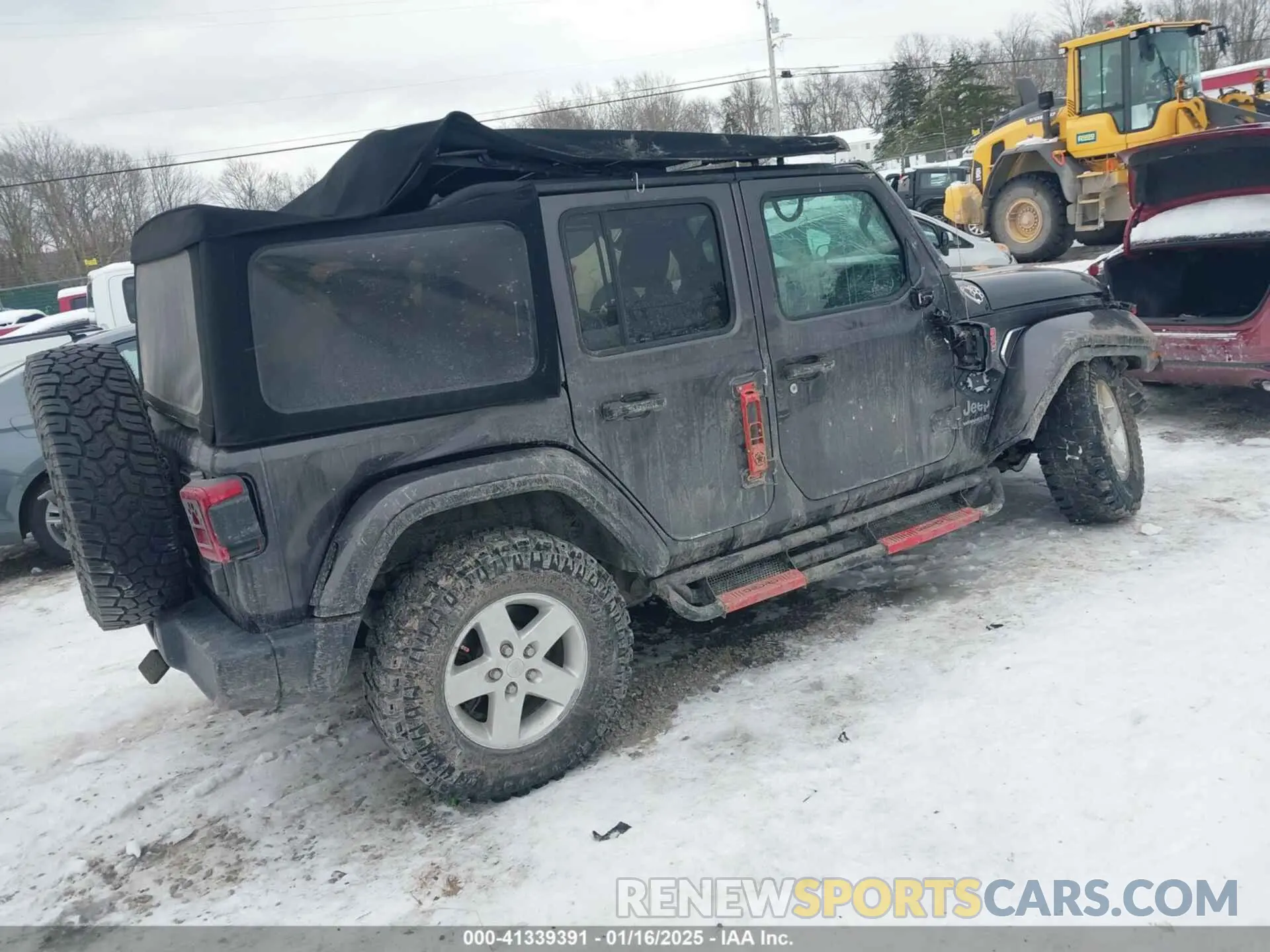4 Photograph of a damaged car 1C4HJXEG7KW640608 JEEP WRANGLER UNLIMITED 2019