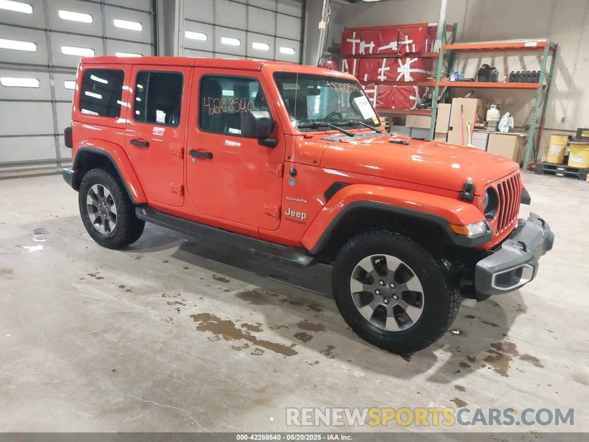1 Photograph of a damaged car 1C4HJXEGXKW543466 JEEP WRANGLER UNLIMITED 2019