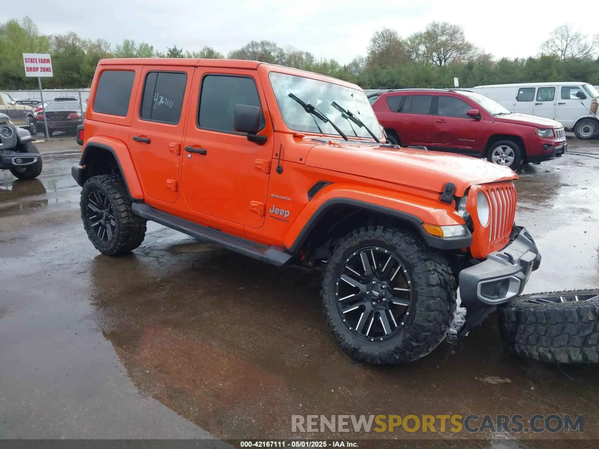 1 Photograph of a damaged car 1C4HJXEGXKW579982 JEEP WRANGLER UNLIMITED 2019