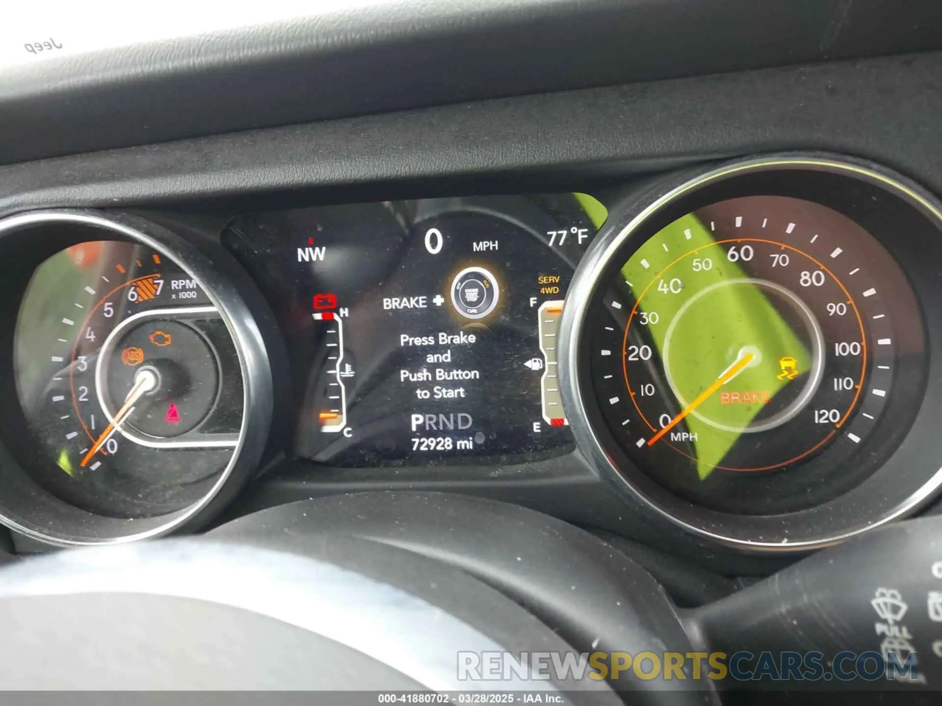 7 Photograph of a damaged car 1C4HJXEN3KW622167 JEEP WRANGLER UNLIMITED 2019