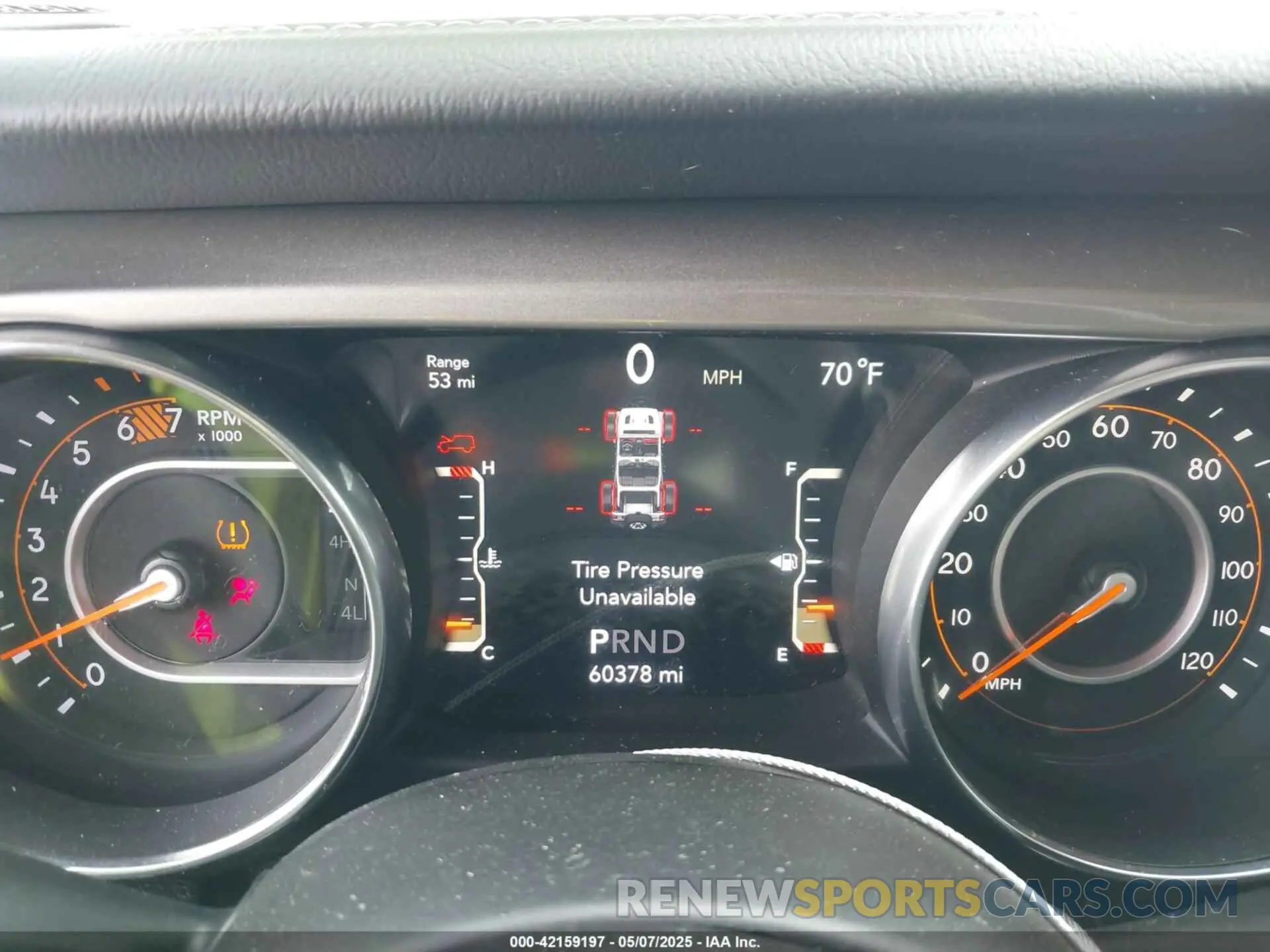 7 Photograph of a damaged car 1C4HJXEN5KW542403 JEEP WRANGLER UNLIMITED 2019