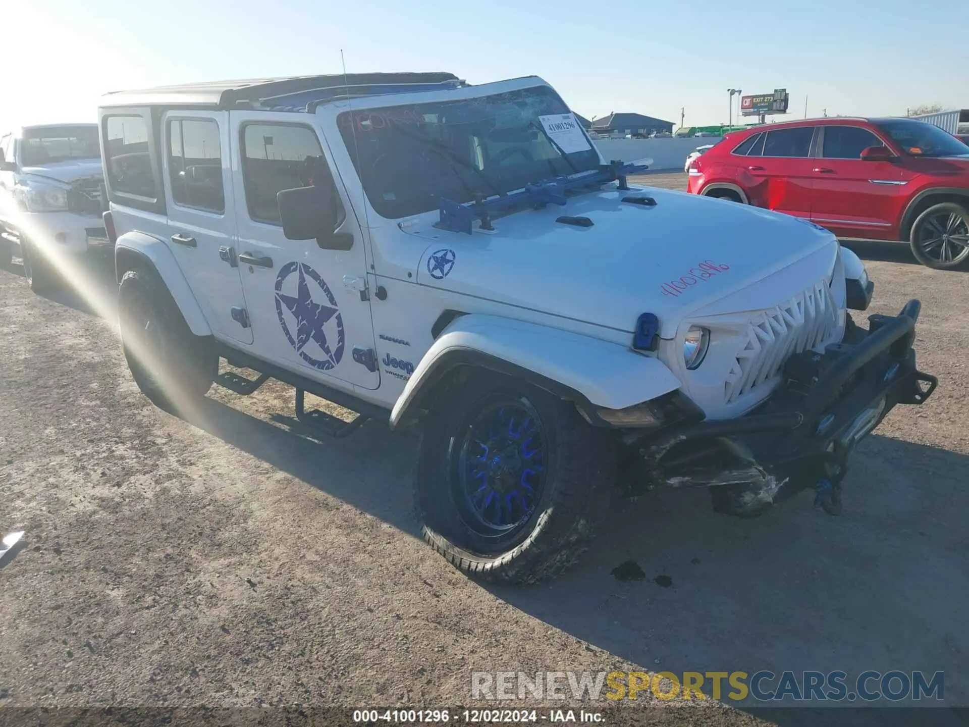 1 Photograph of a damaged car 1C4HJXEN5KW682337 JEEP WRANGLER UNLIMITED 2019