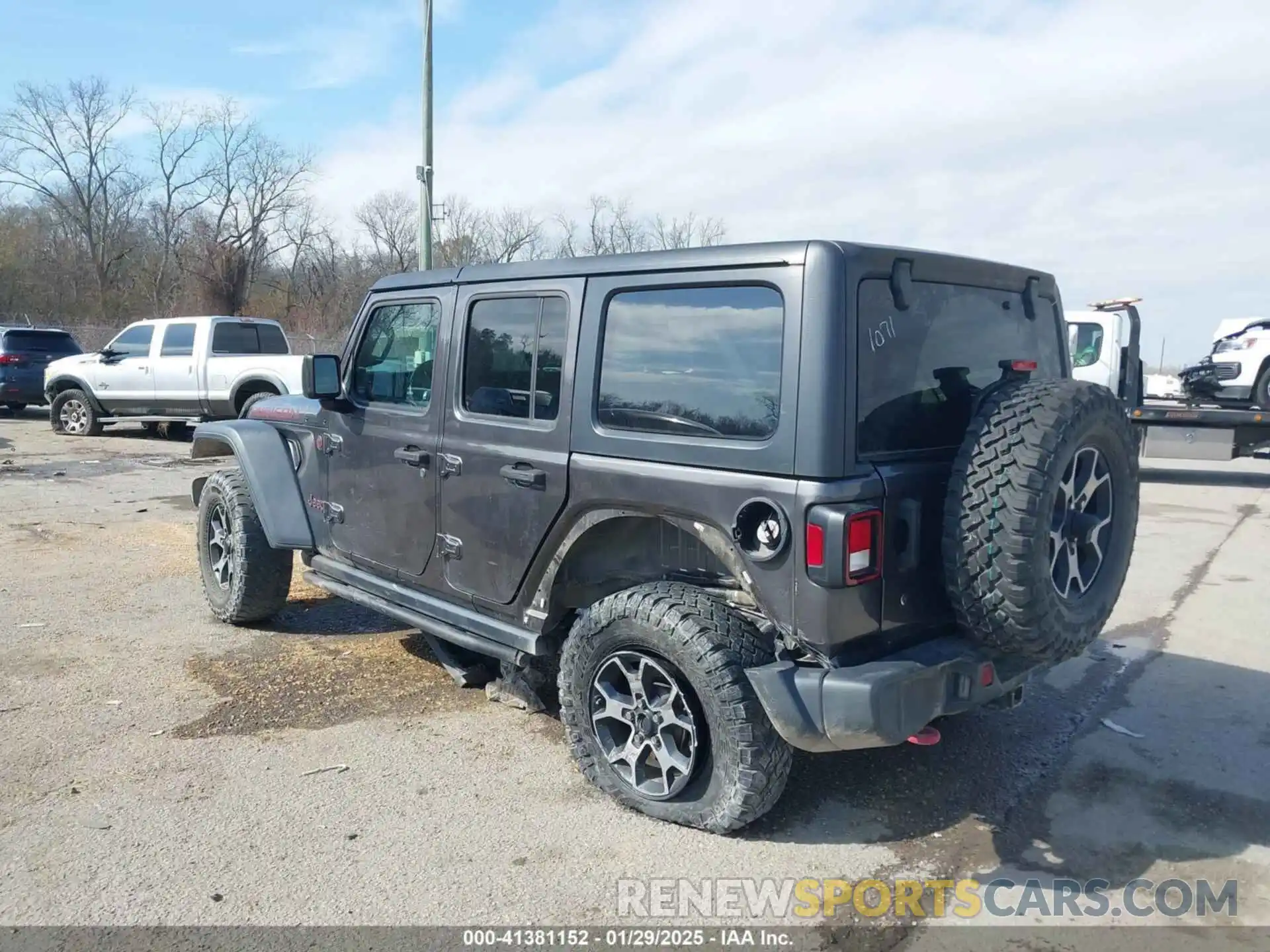 3 Photograph of a damaged car 1C4HJXFG1KW541071 JEEP WRANGLER UNLIMITED 2019