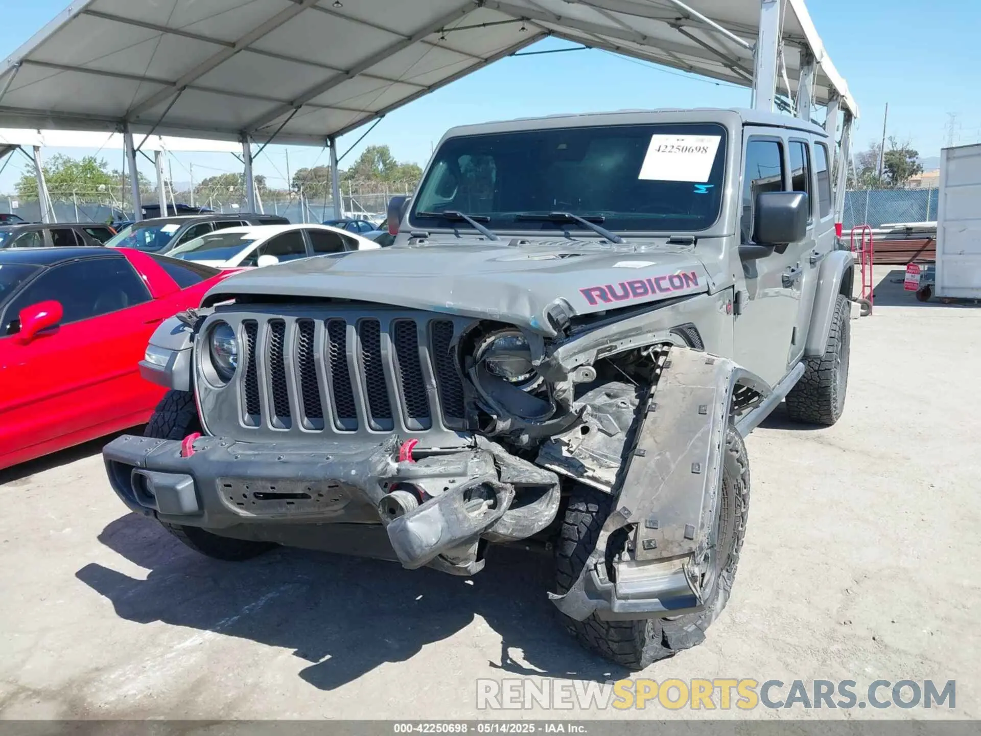 2 Photograph of a damaged car 1C4HJXFN6KW547401 JEEP WRANGLER UNLIMITED 2019