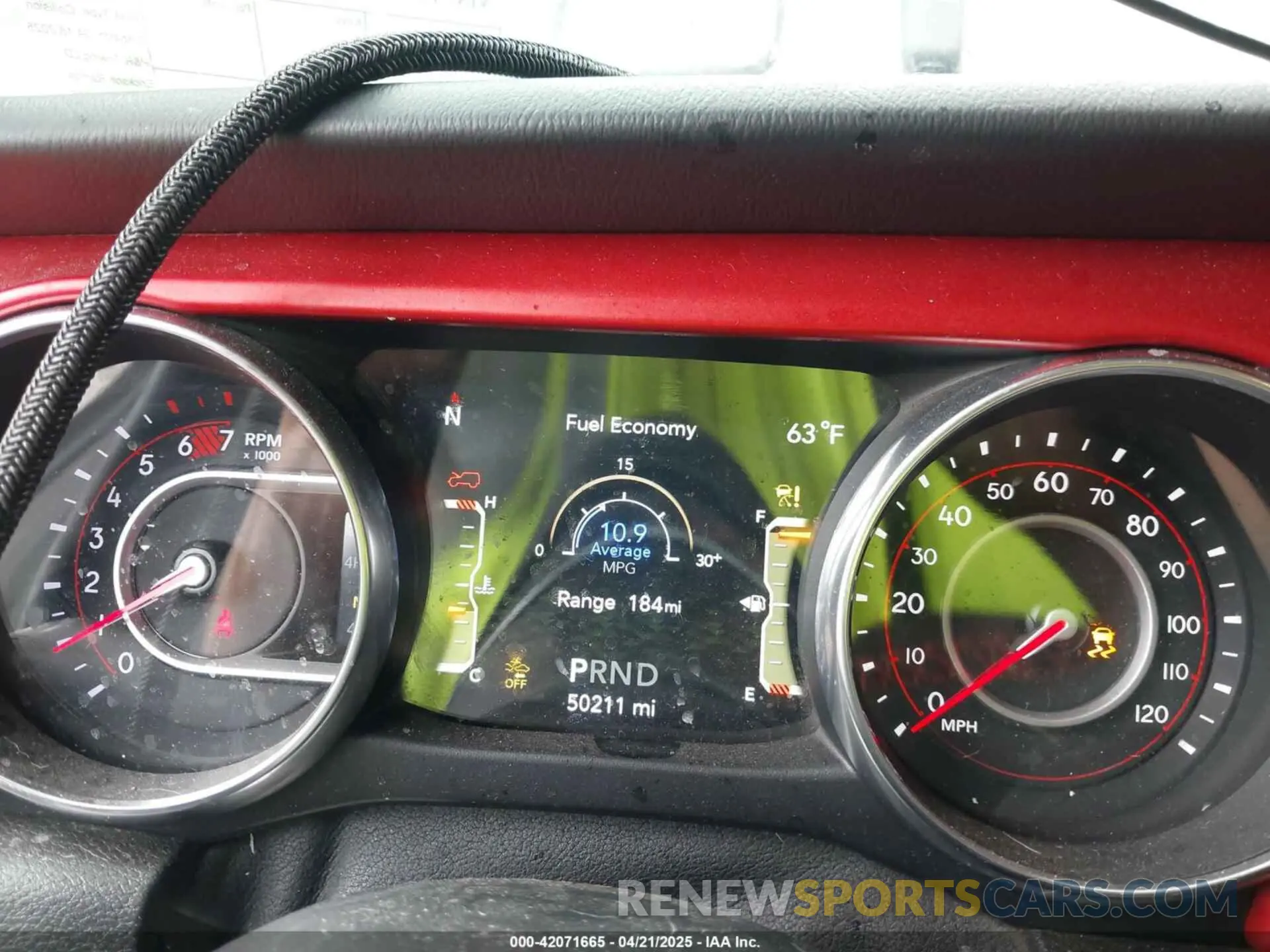 7 Photograph of a damaged car 1C4HJXFN7KW573909 JEEP WRANGLER UNLIMITED 2019