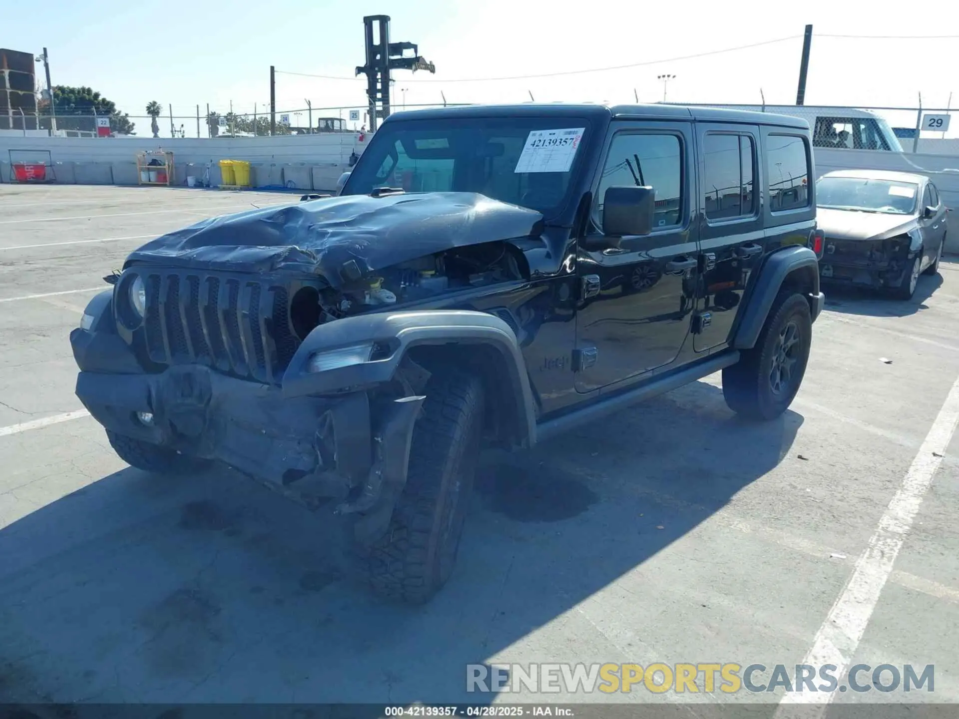 2 Photograph of a damaged car 1C4HJXDG0LW238819 JEEP WRANGLER UNLIMITED 2020