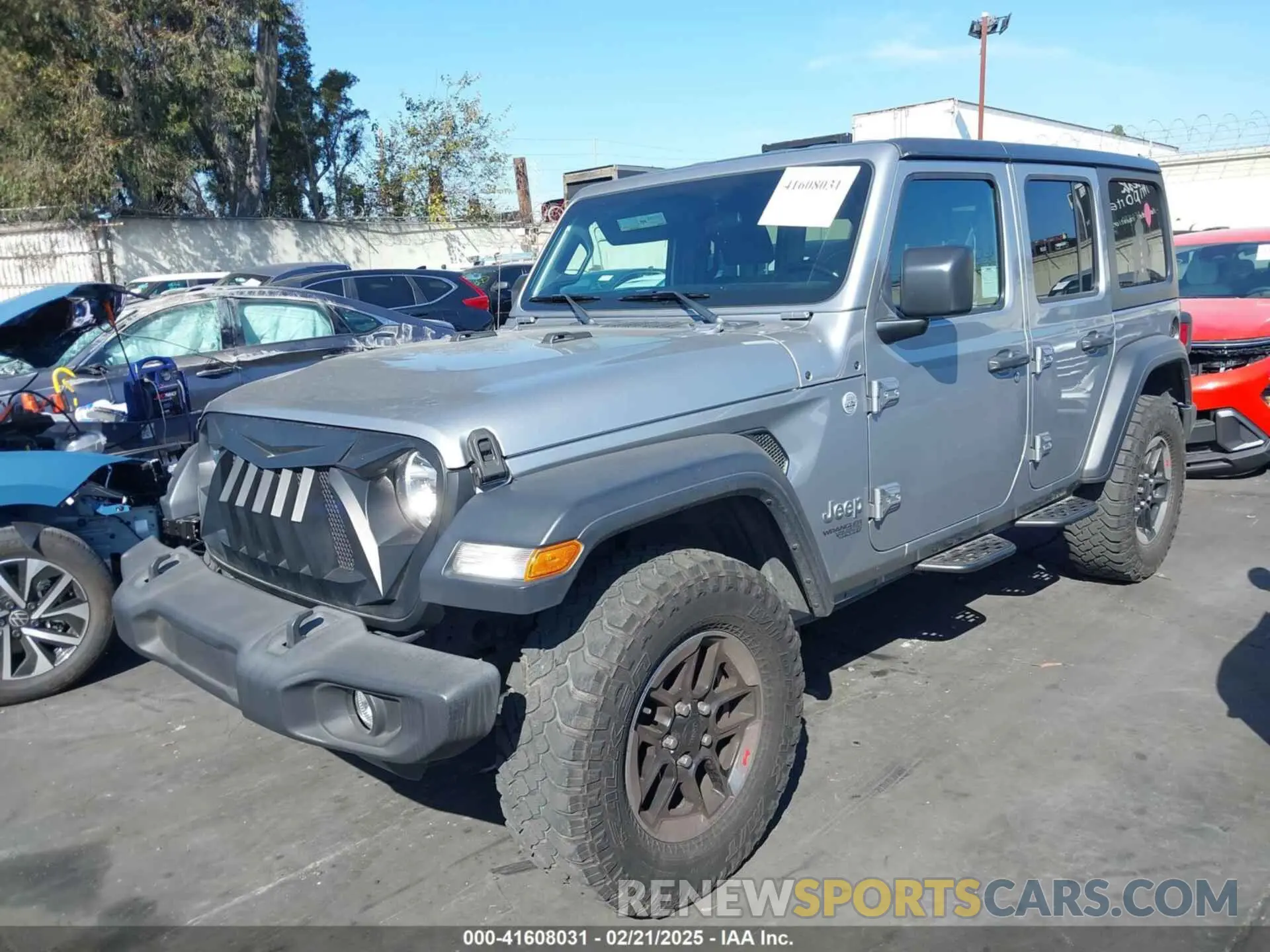 2 Photograph of a damaged car 1C4HJXDG0LW296896 JEEP WRANGLER UNLIMITED 2020