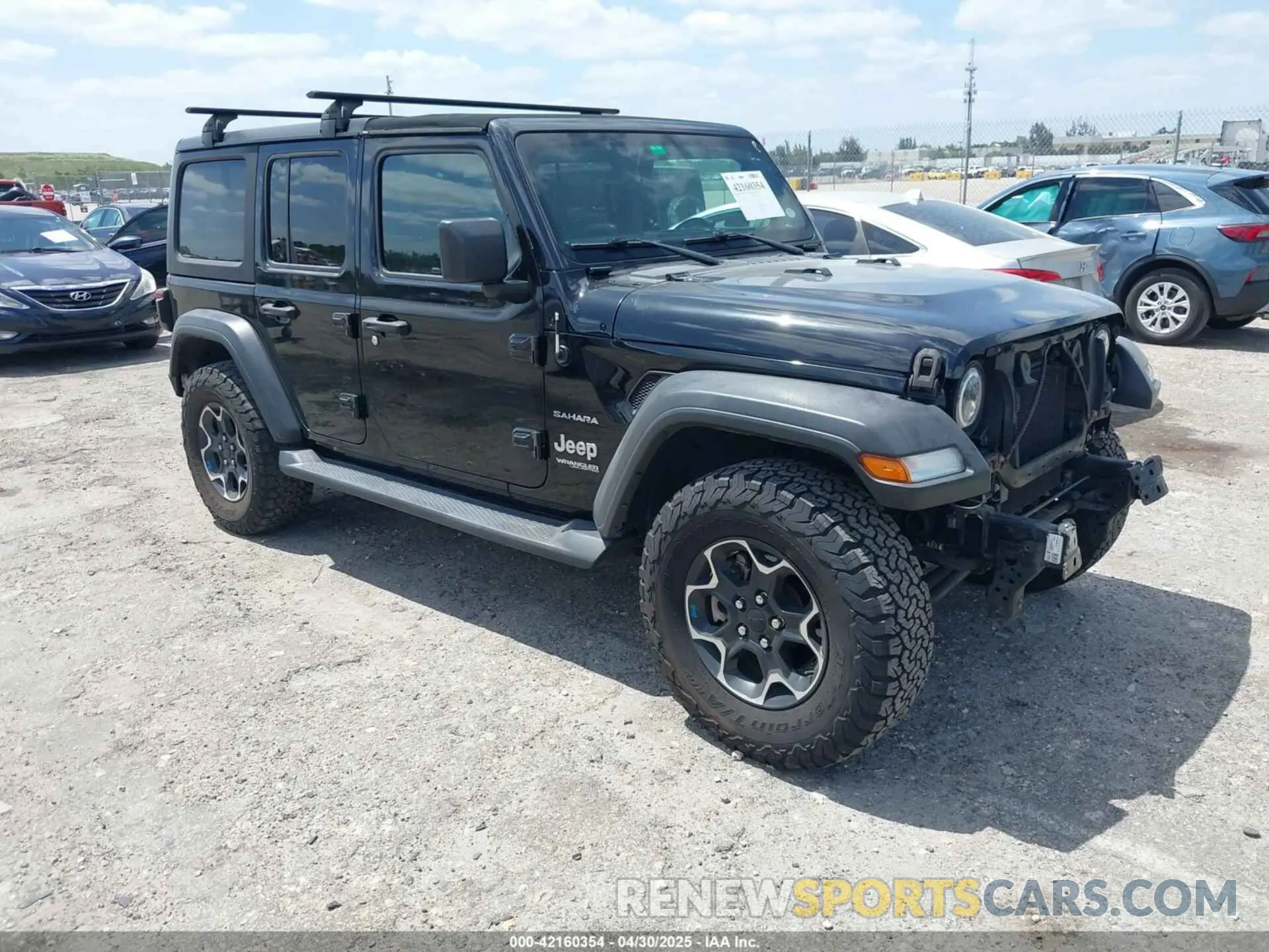1 Photograph of a damaged car 1C4HJXDG1LW201374 JEEP WRANGLER UNLIMITED 2020